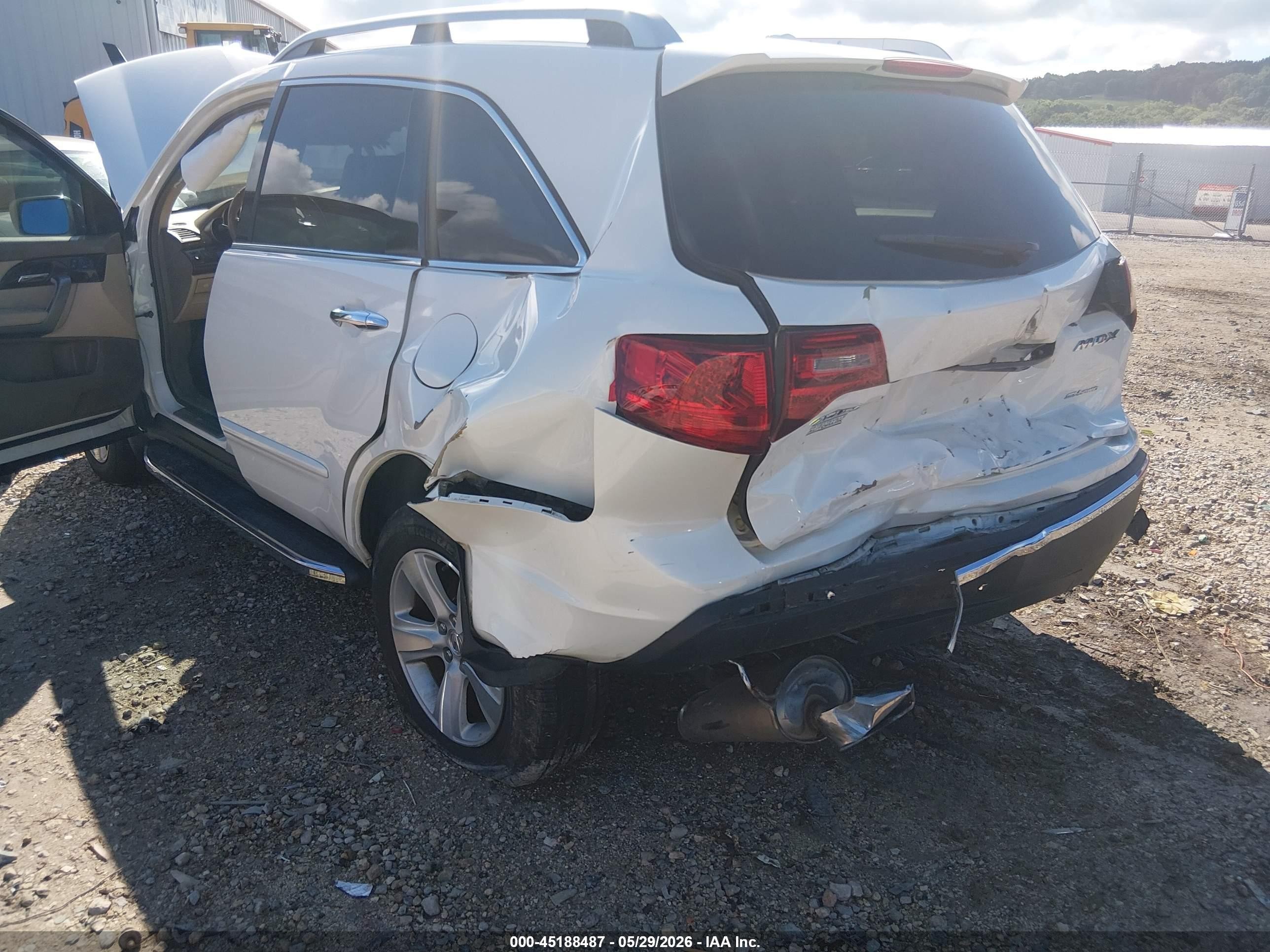 2010 Acura Mdx Technology Package White vin: 2HNYD2H45AH530188