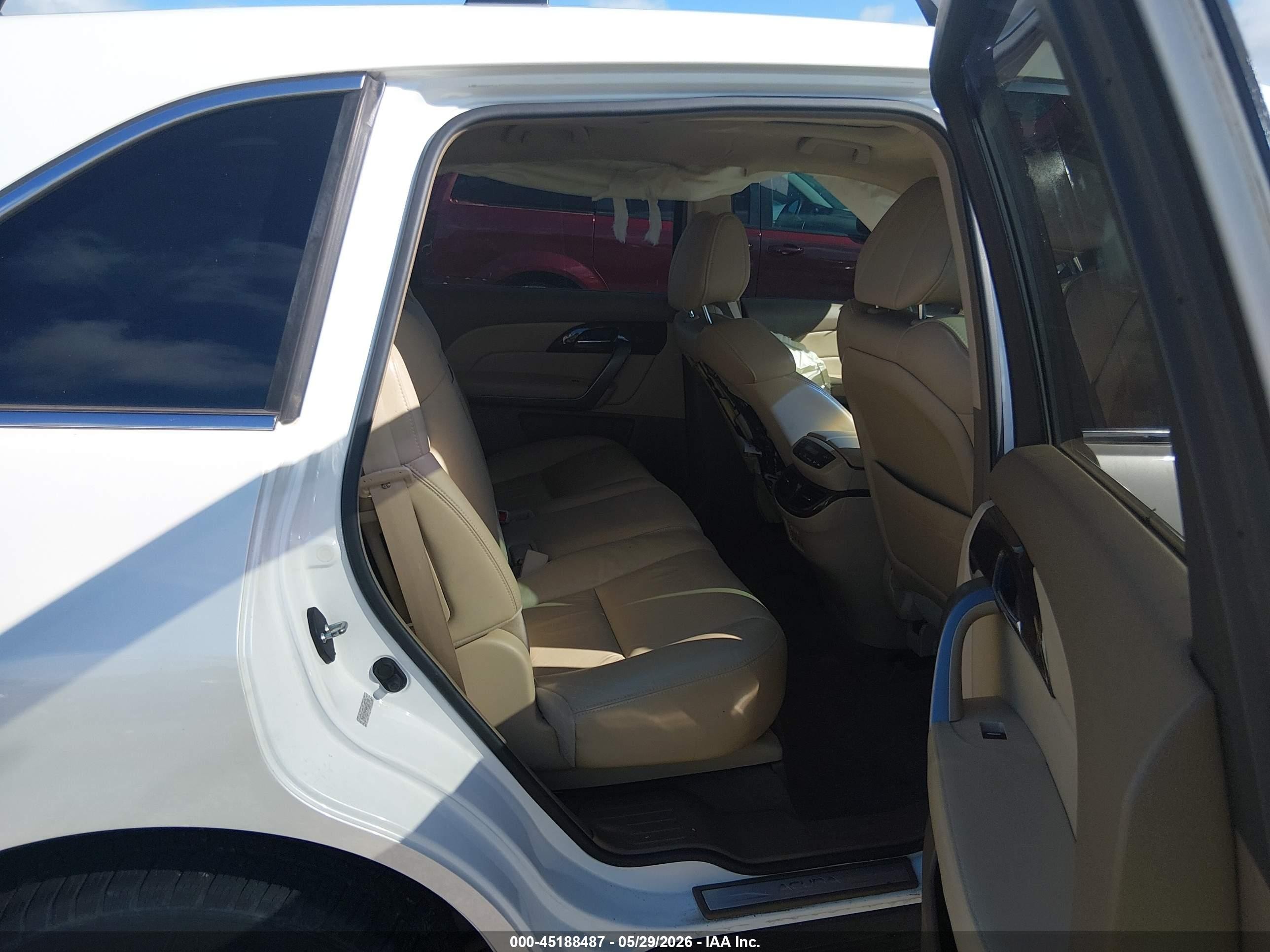 2010 Acura Mdx Technology Package White vin: 2HNYD2H45AH530188