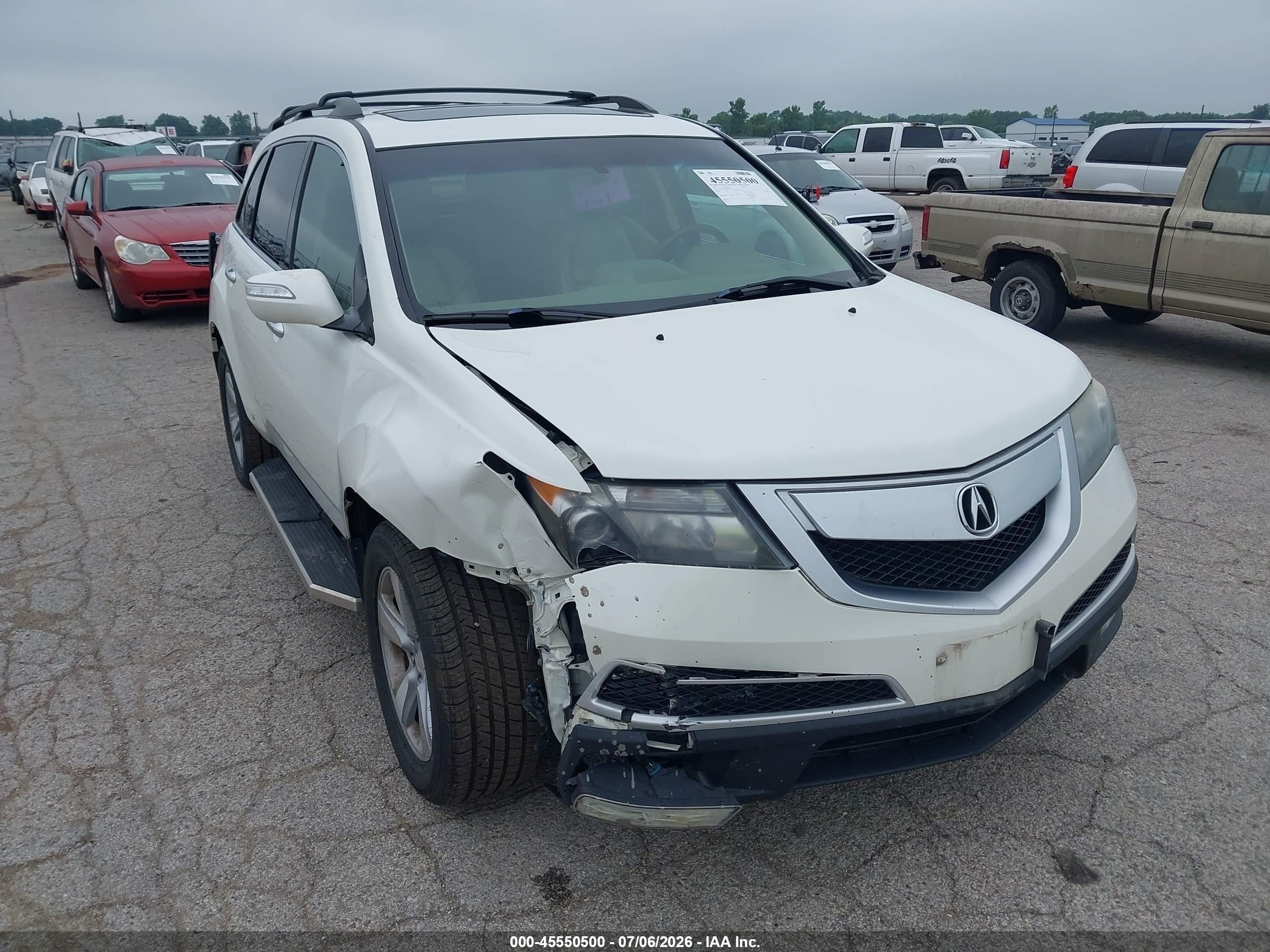 2011 Acura Mdx Technology Package Белый vin: 2HNYD2H45BH523890