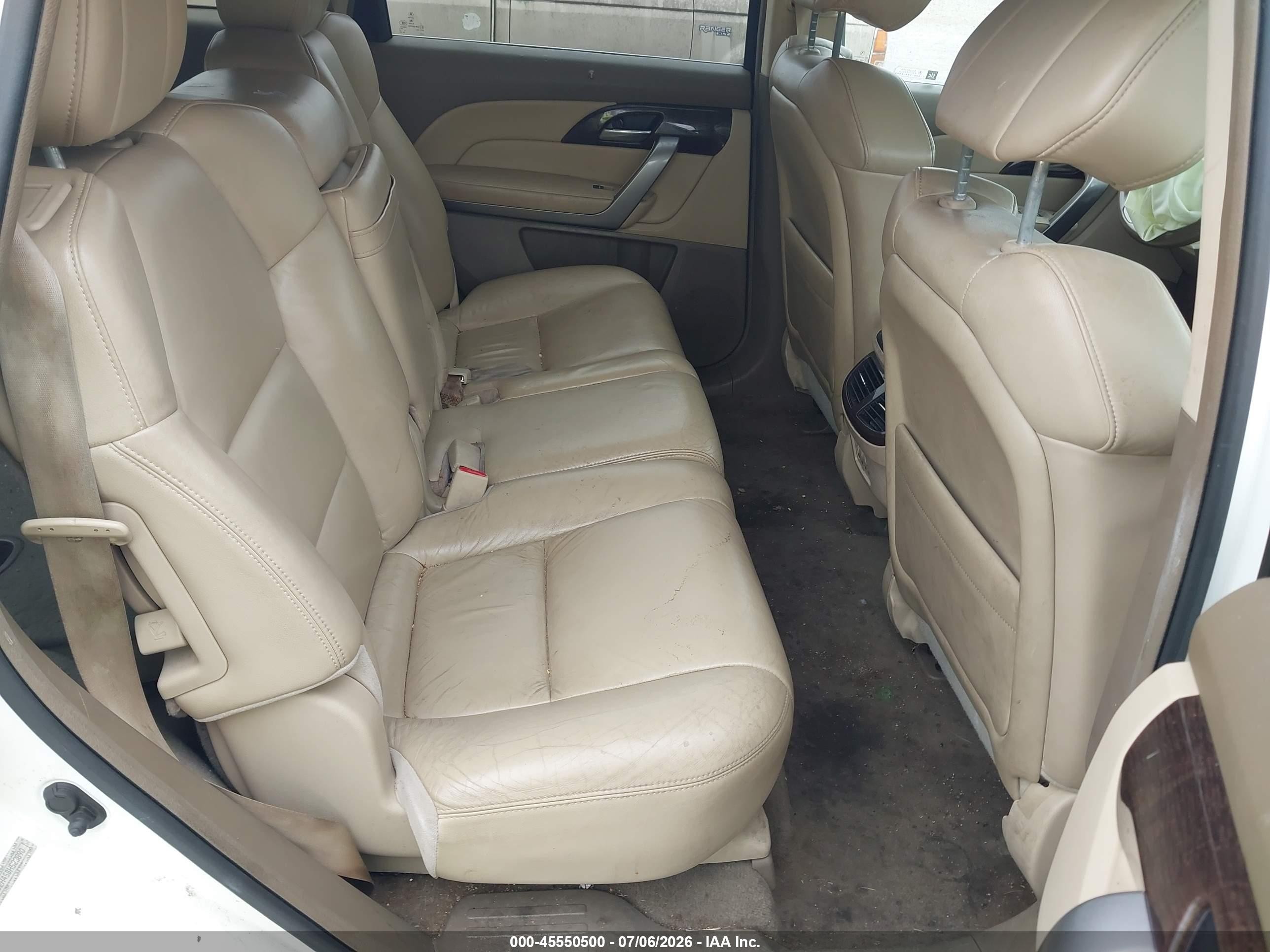 2011 Acura Mdx Technology Package White vin: 2HNYD2H45BH523890