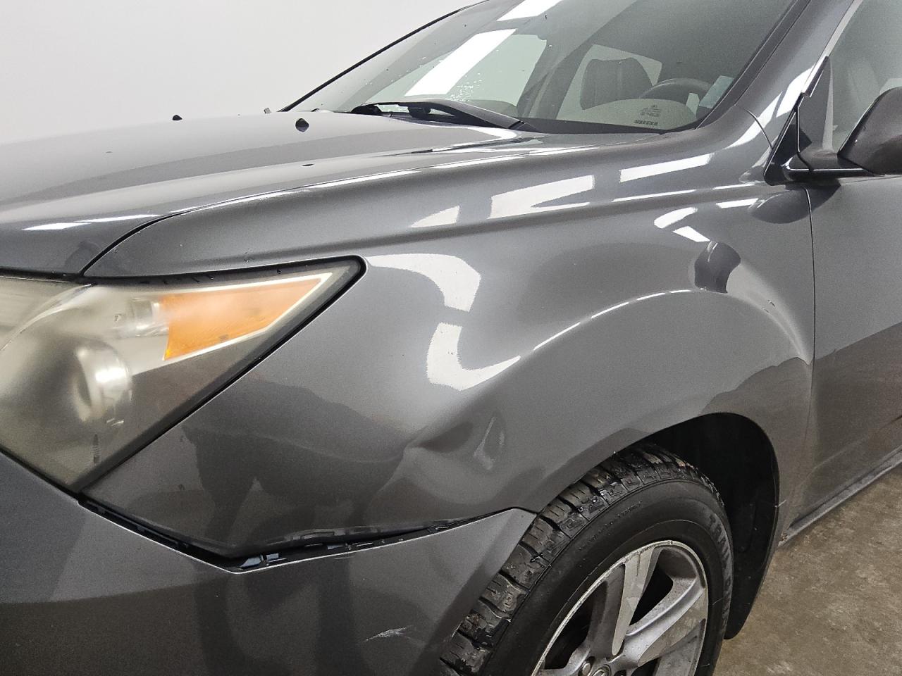 2011 Acura Mdx Technology Gray vin: 2HNYD2H45BH540334 Damage: Left Front Fender, Dent(S) W/ Paint Dmg, > 12 Inches