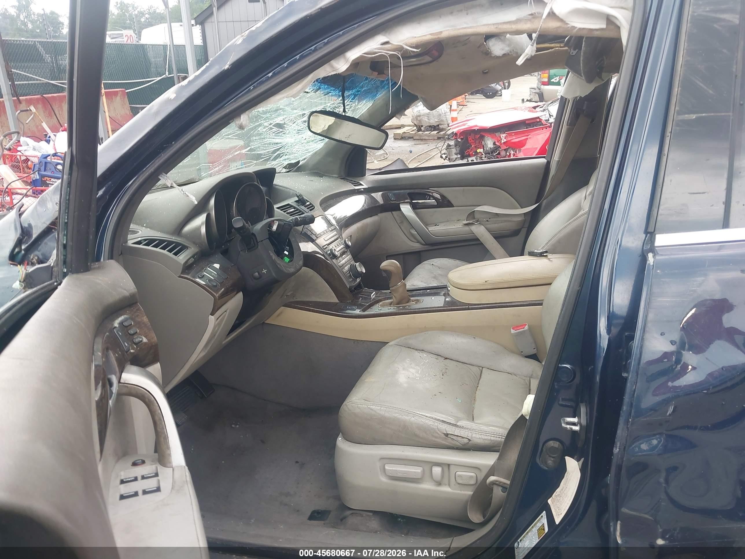 2012 Acura Mdx Technology Package Blue vin: 2HNYD2H45CH505441