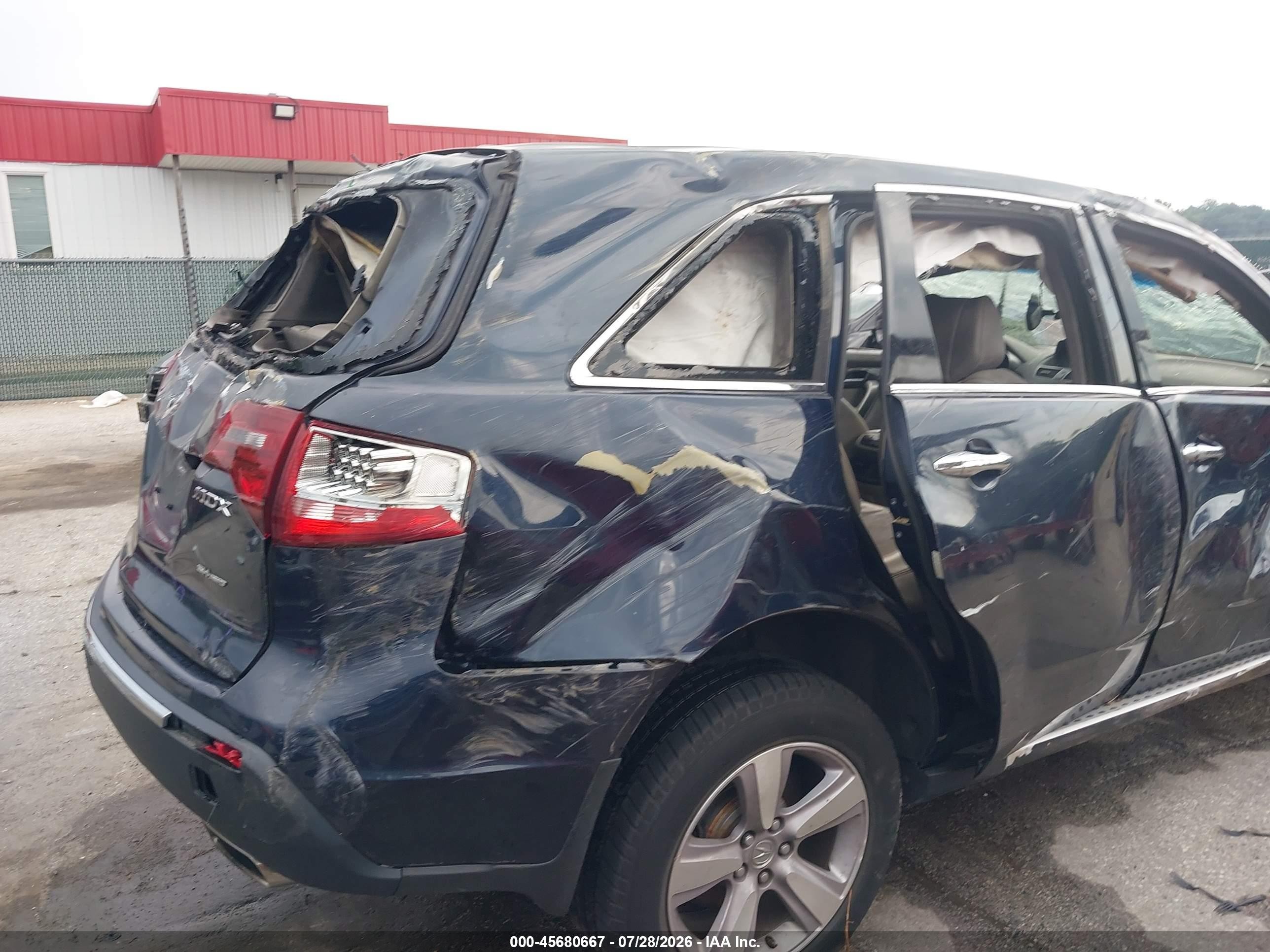2012 Acura Mdx Technology Package Blue vin: 2HNYD2H45CH505441