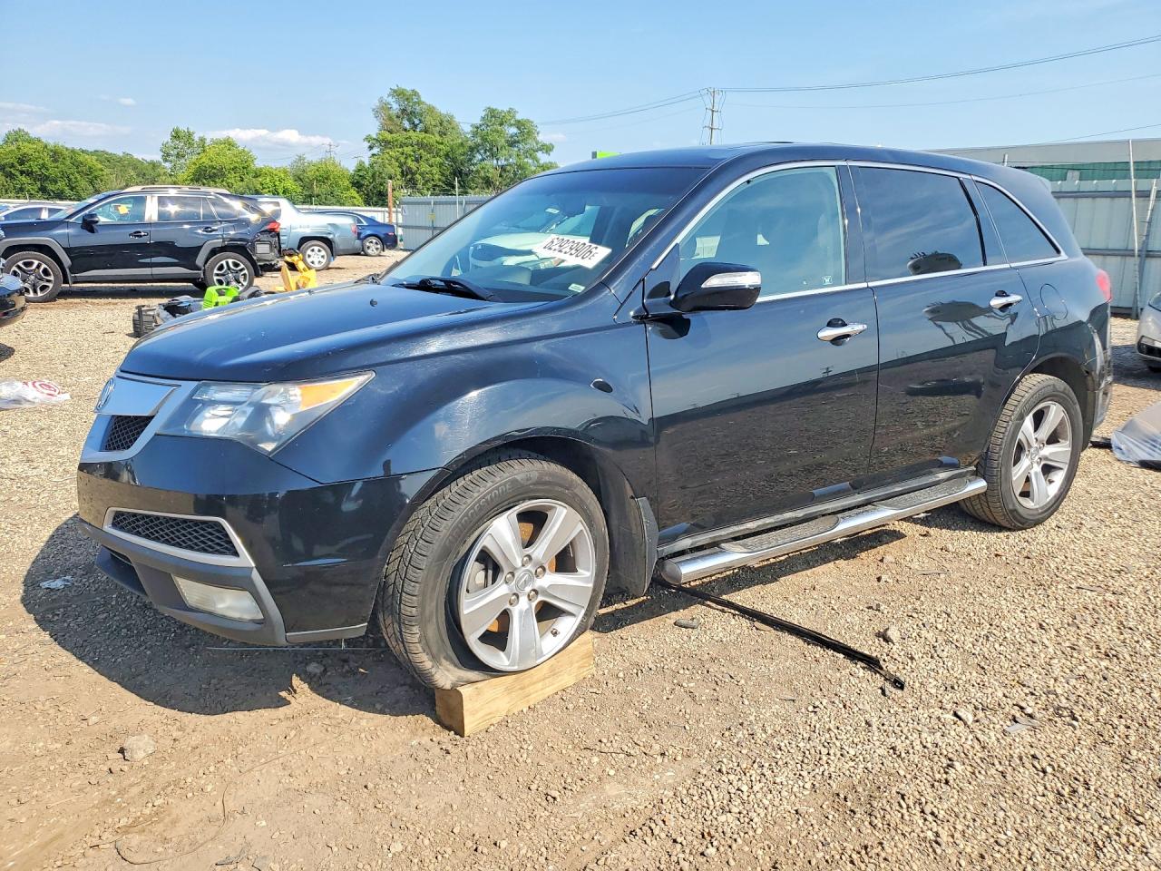 2011 Acura Mdx Technology Черный vin: 2HNYD2H46BH504684