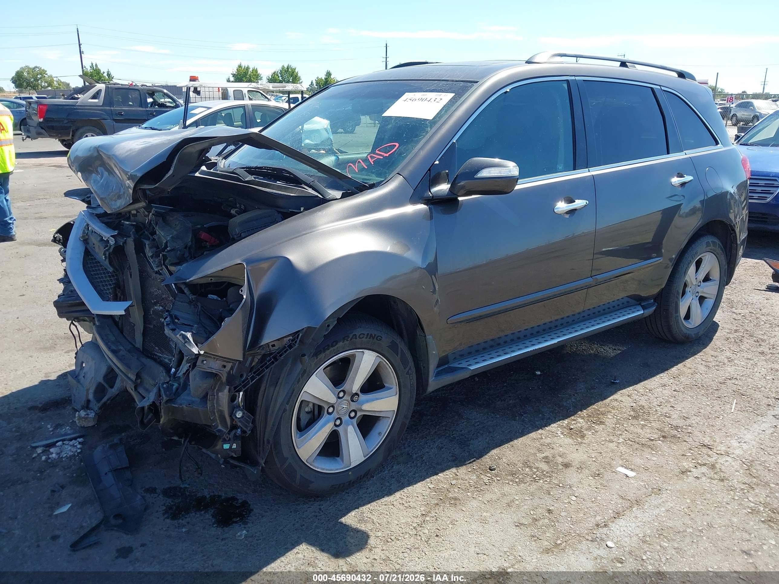 2011 Acura Mdx Technology Package Gray vin: 2HNYD2H46BH529357