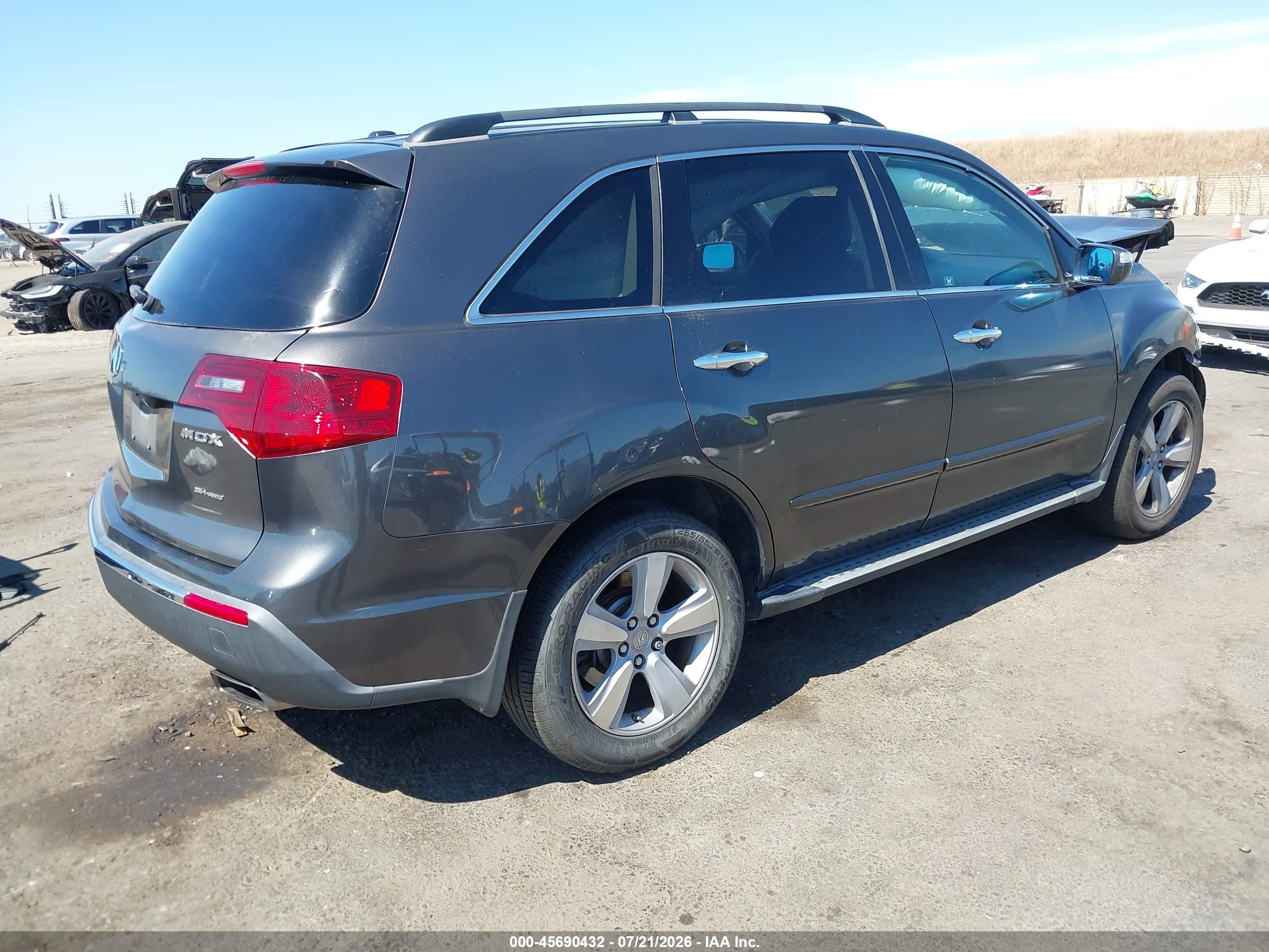 2011 Acura Mdx Technology Package Gray vin: 2HNYD2H46BH529357