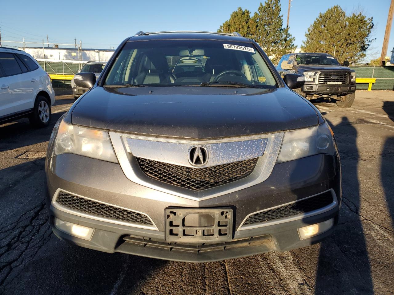 2012 Acura Mdx Technology Gray vin: 2HNYD2H46CH508221