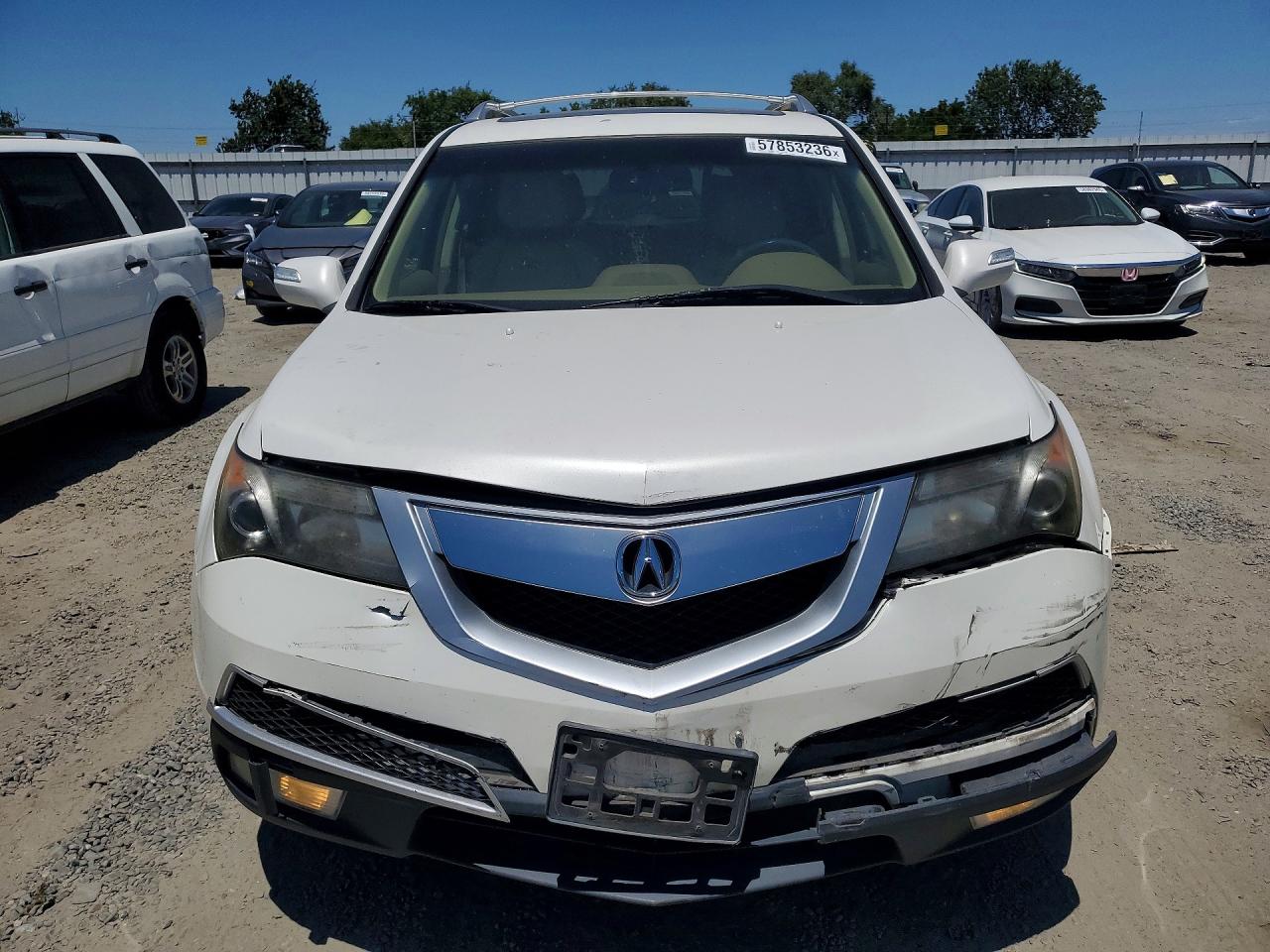 2010 Acura Mdx Technology Белый vin: 2HNYD2H47AH532833