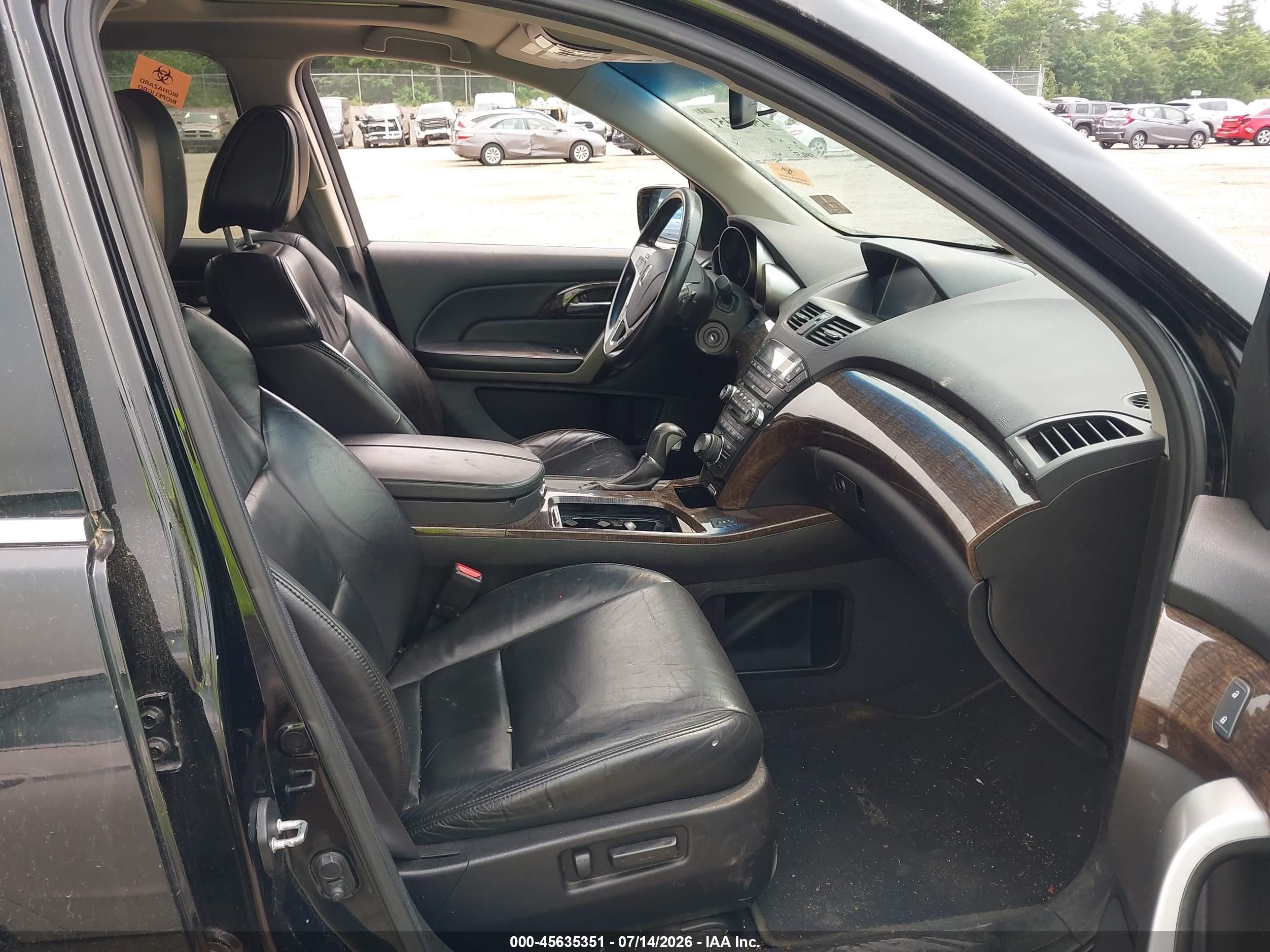 2011 Acura Mdx Technology Package Черный vin: 2HNYD2H47BH529769