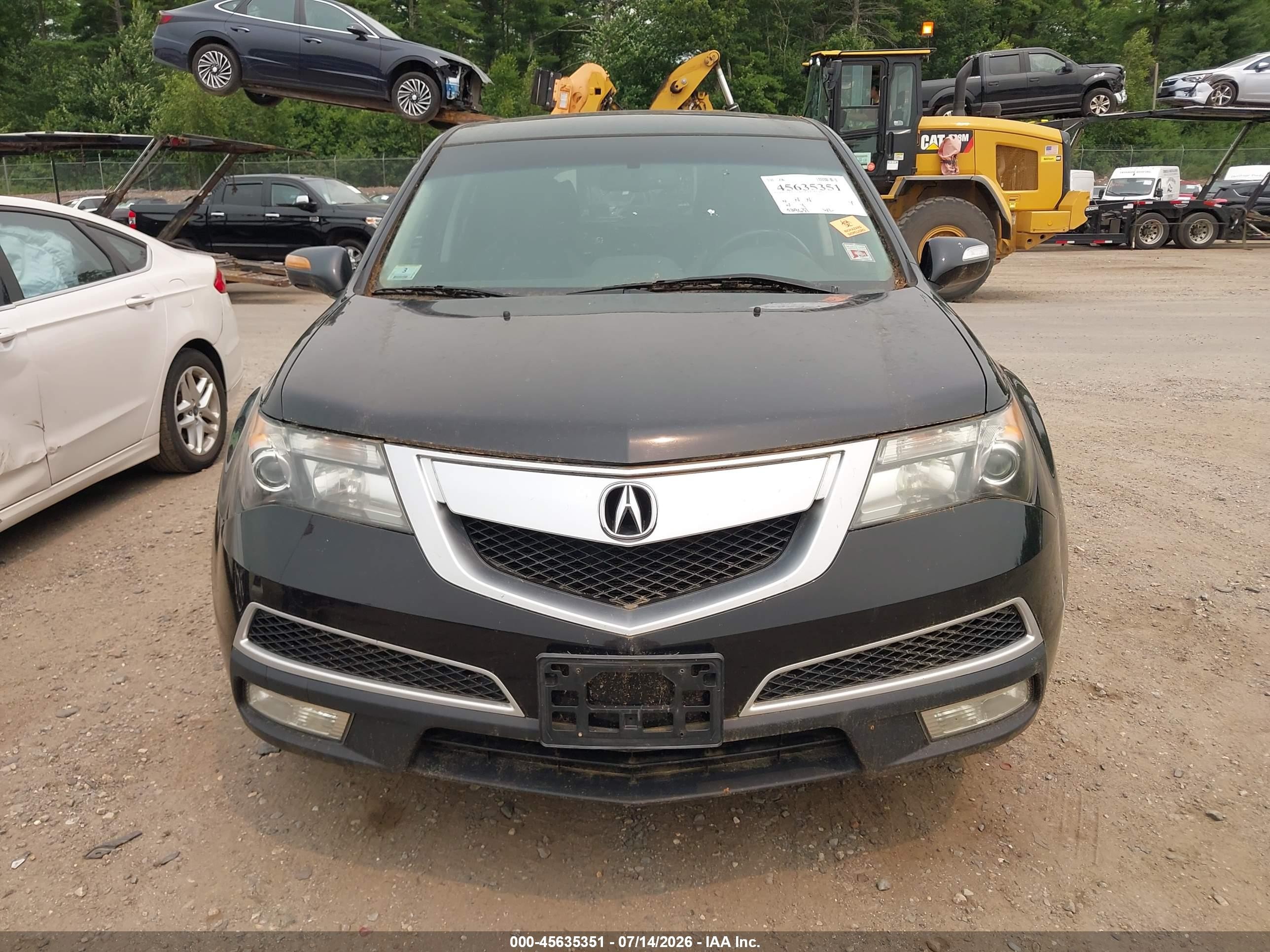 2011 Acura Mdx Technology Package Черный vin: 2HNYD2H47BH529769