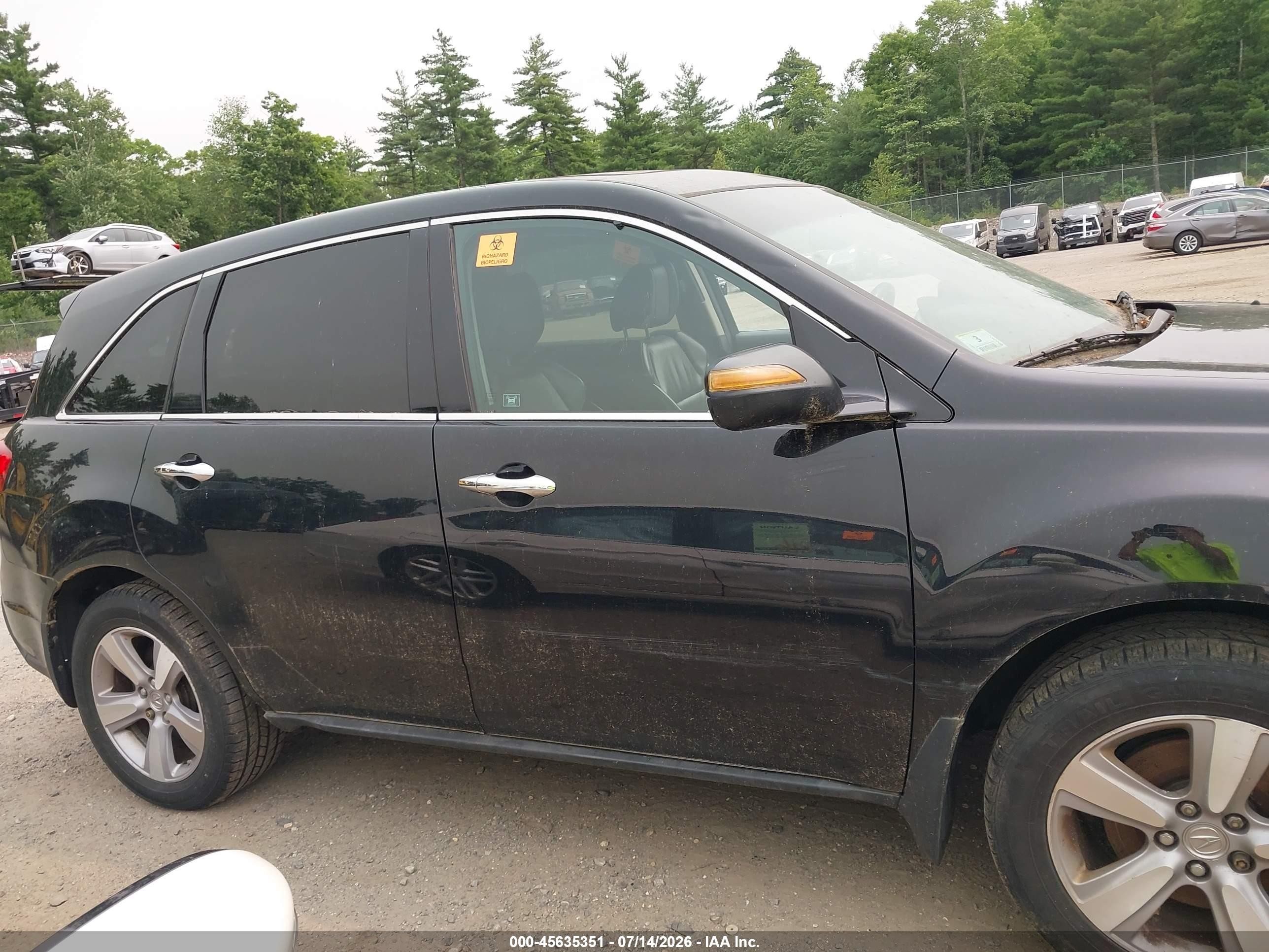 2011 Acura Mdx Technology Package Черный vin: 2HNYD2H47BH529769