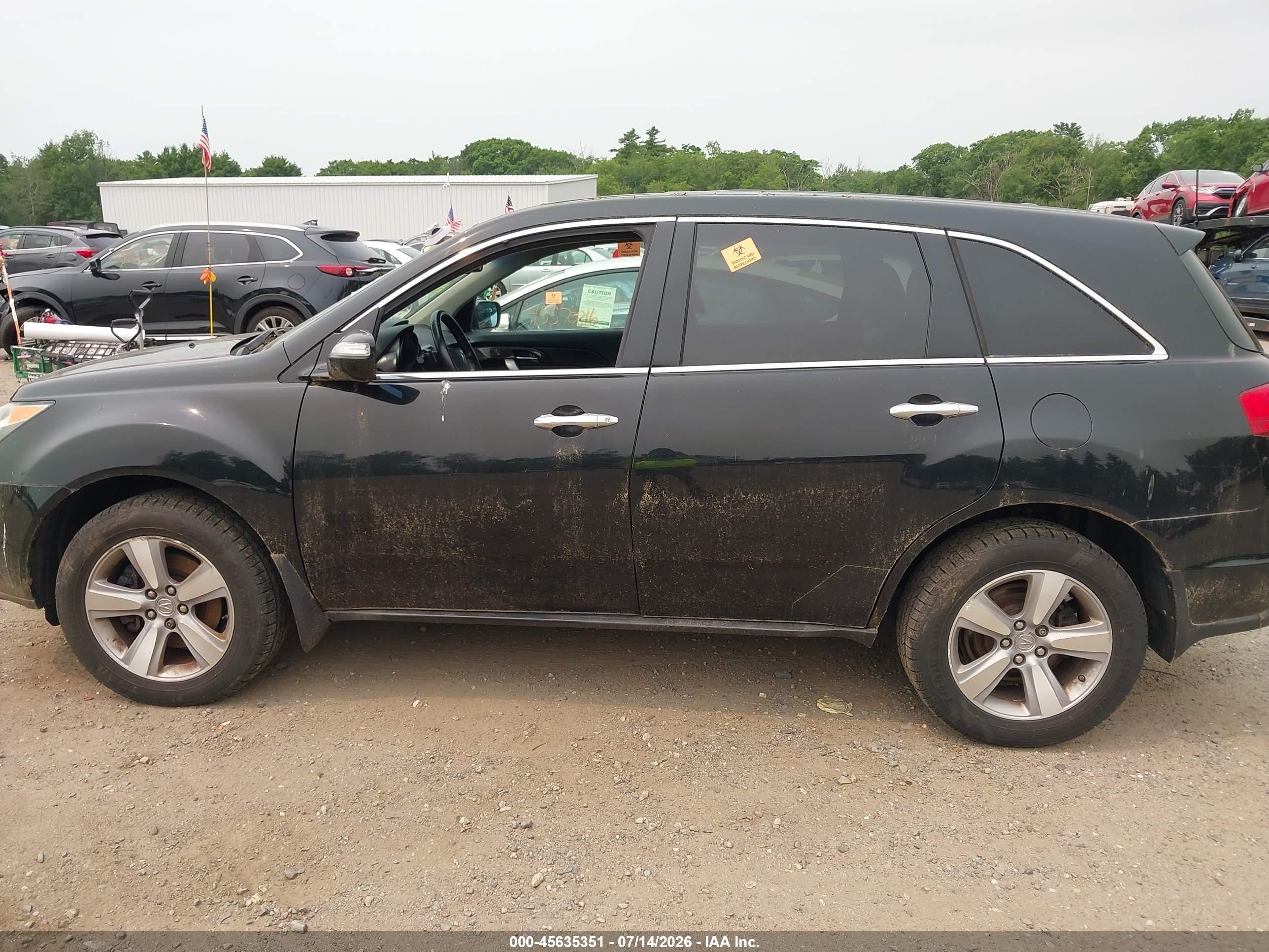 2011 Acura Mdx Technology Package Черный vin: 2HNYD2H47BH529769
