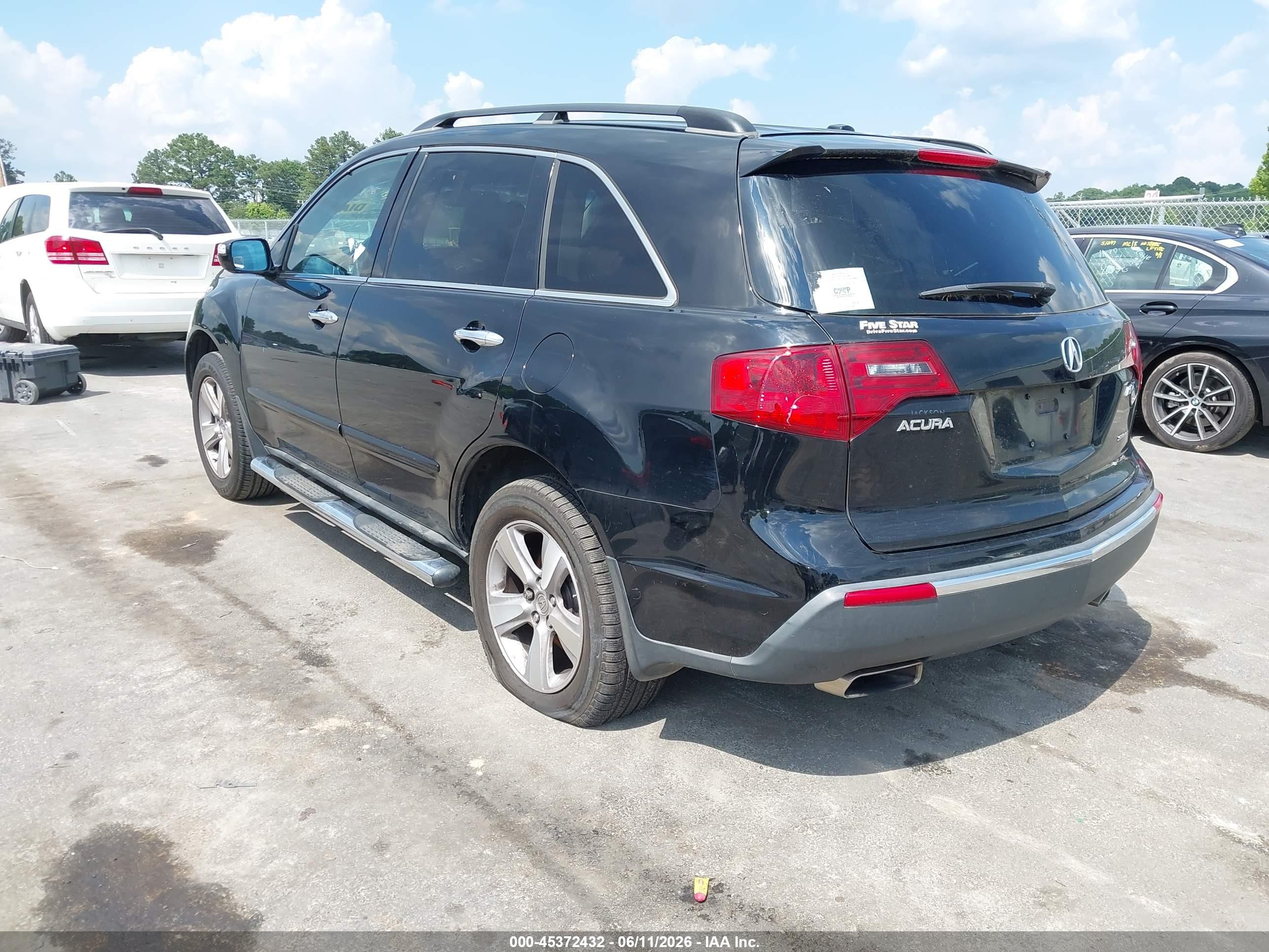 2011 Acura Mdx Technology Package Black vin: 2HNYD2H47BH537211