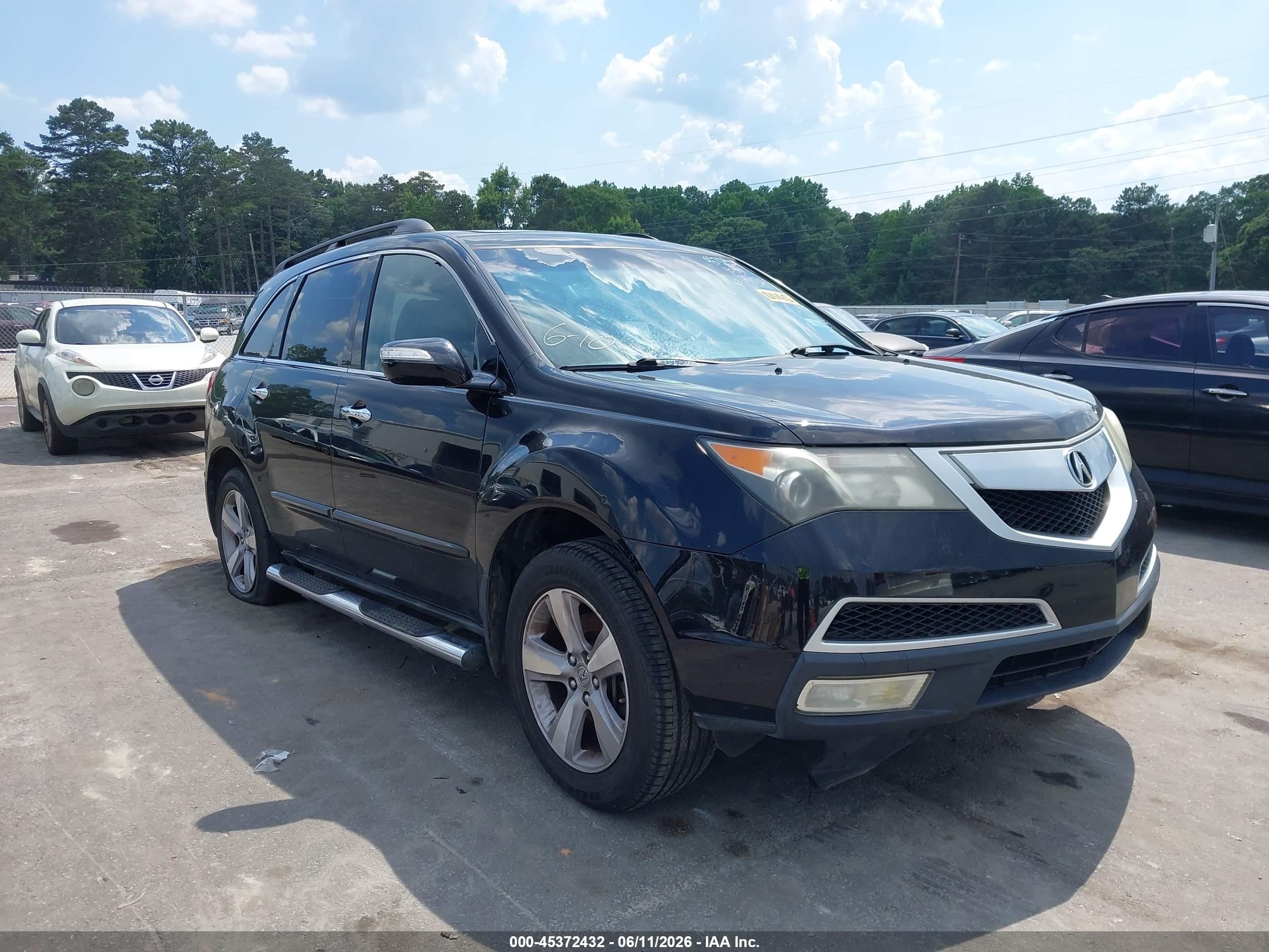 2011 Acura Mdx Technology Package Black vin: 2HNYD2H47BH537211