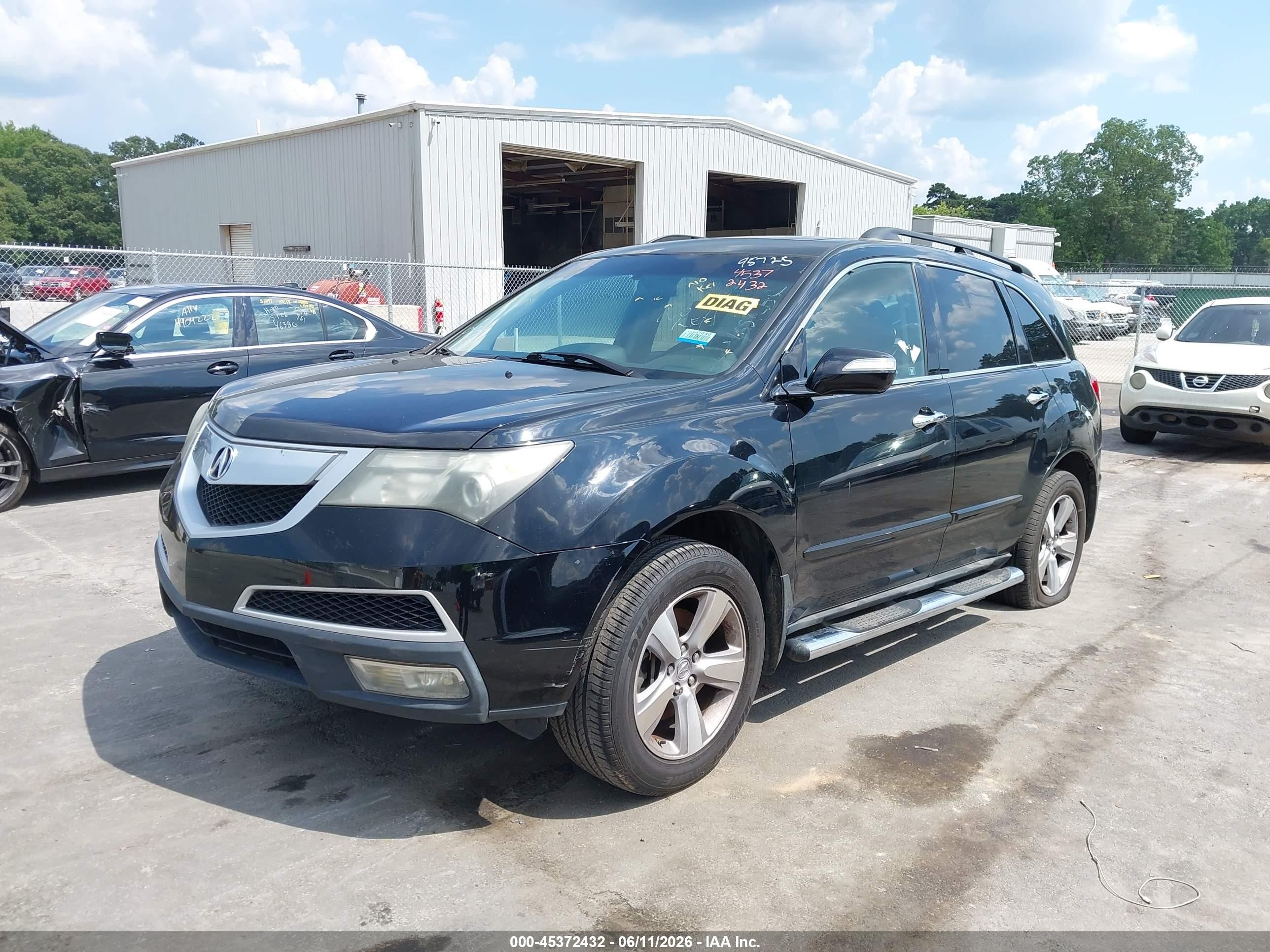 2011 Acura Mdx Technology Package Black vin: 2HNYD2H47BH537211