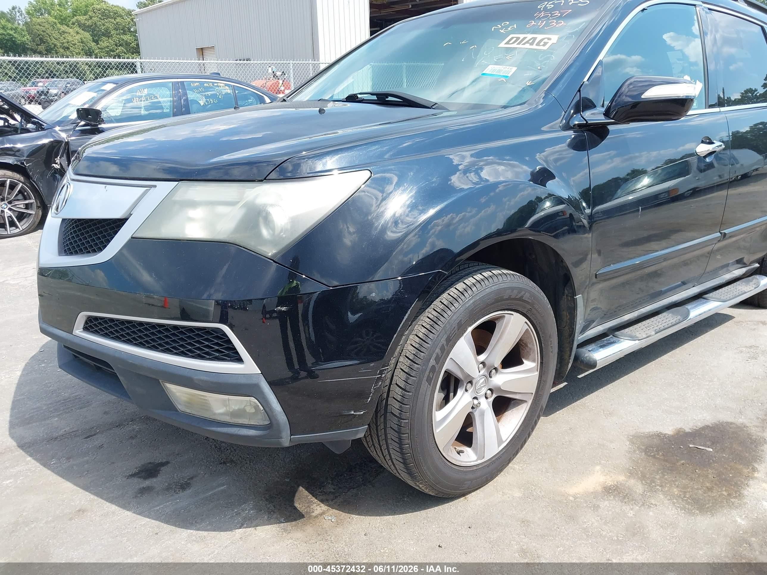 2011 Acura Mdx Technology Package Black vin: 2HNYD2H47BH537211