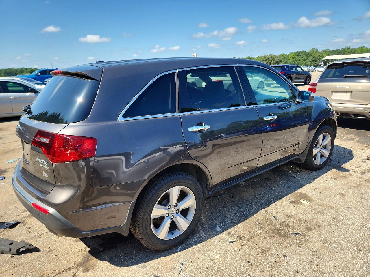 2012 Acura Mdx Technology Gray vin: 2HNYD2H47CH503870