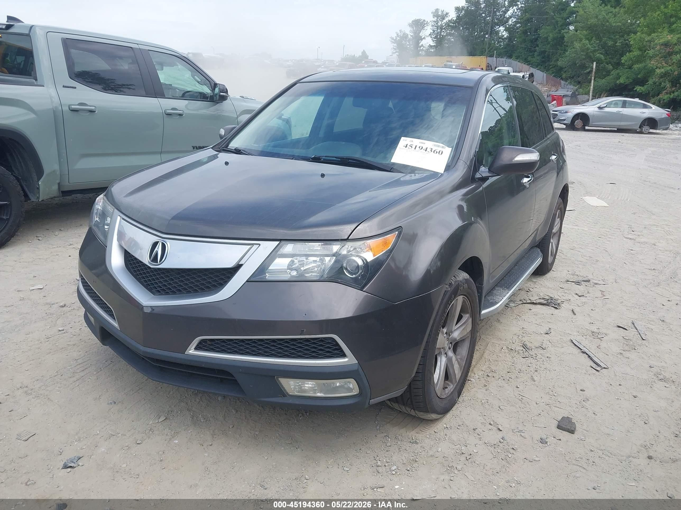2012 Acura Mdx Technology Package Gray vin: 2HNYD2H47CH533743