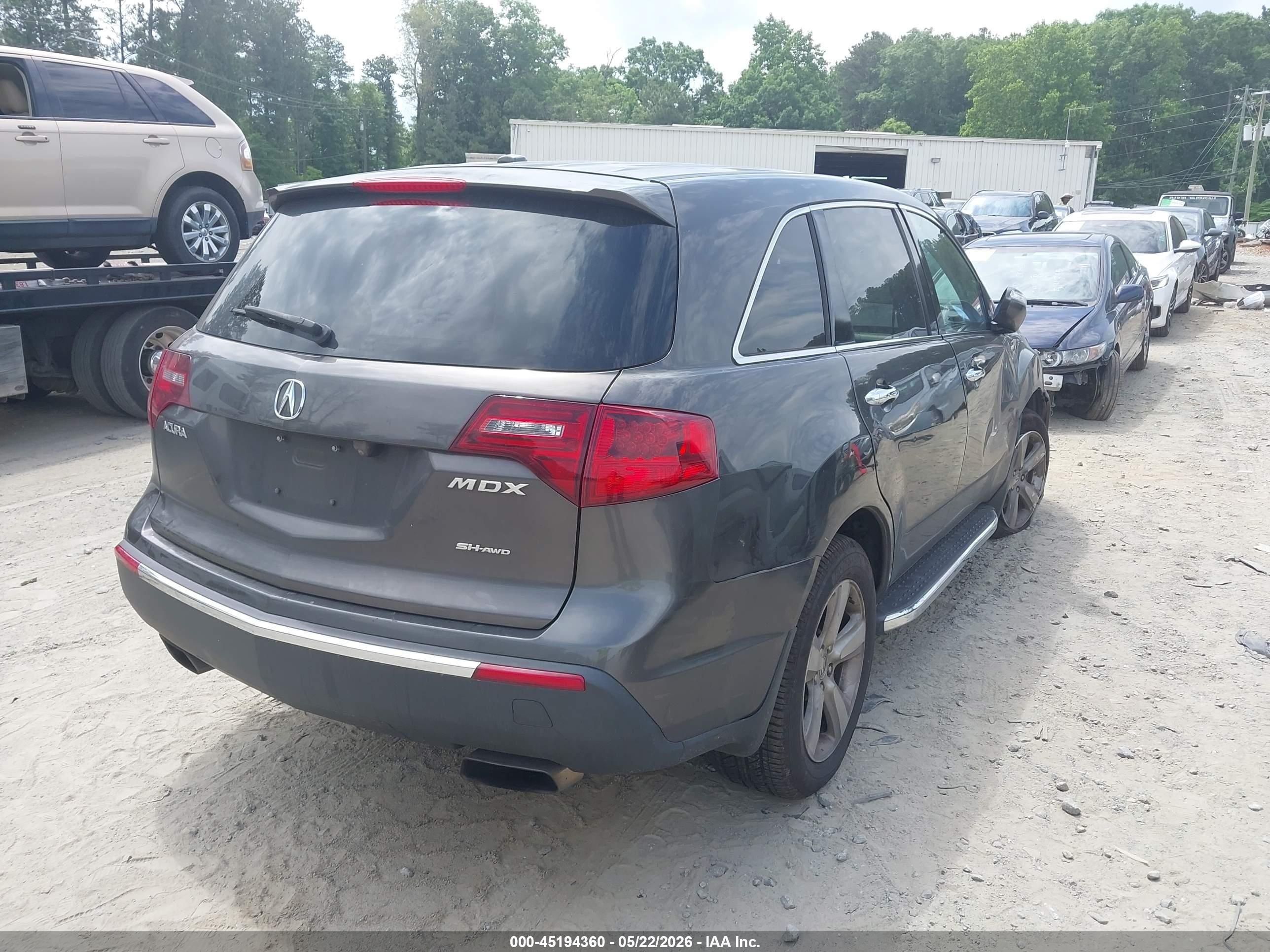2012 Acura Mdx Technology Package Gray vin: 2HNYD2H47CH533743