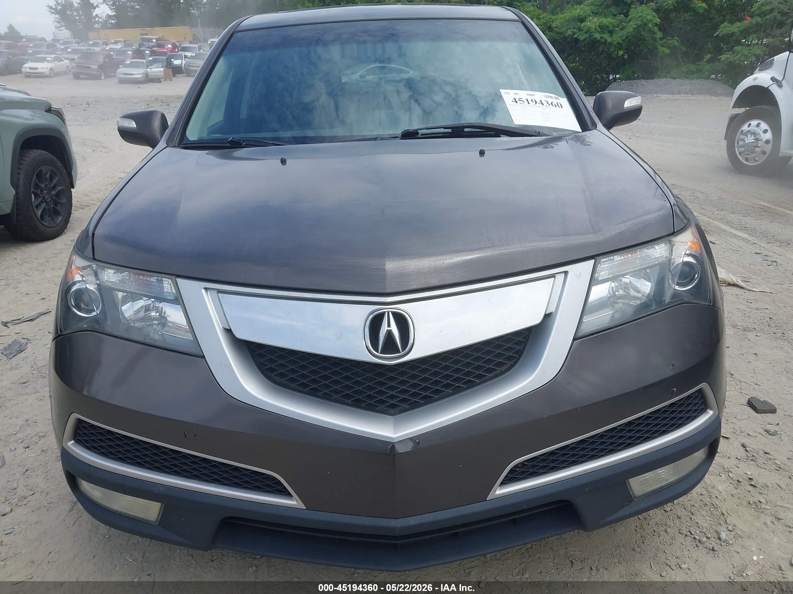 2012 Acura Mdx Technology Package Gray vin: 2HNYD2H47CH533743