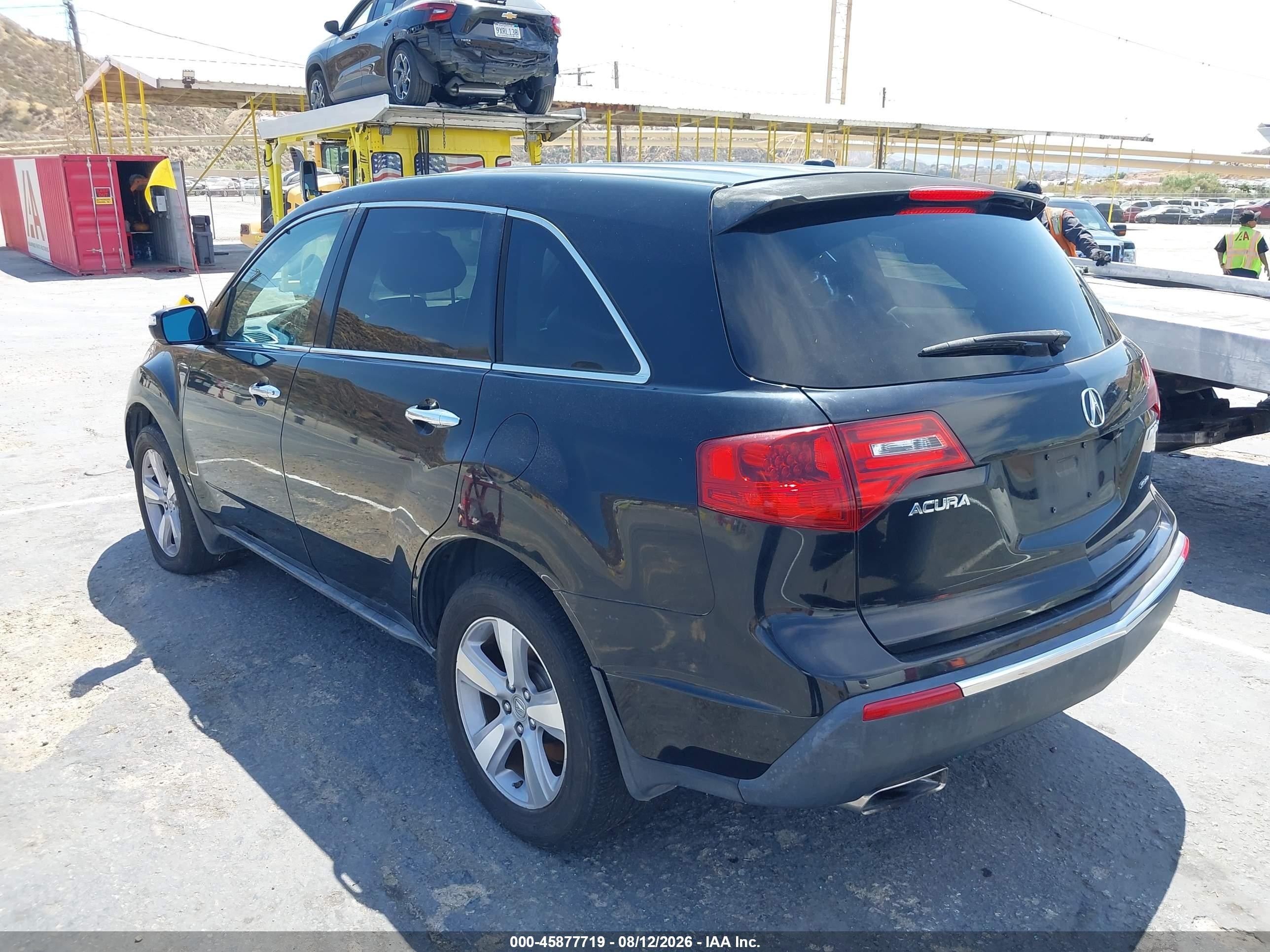 2012 Acura Mdx Technology Package Black vin: 2HNYD2H47CH541552