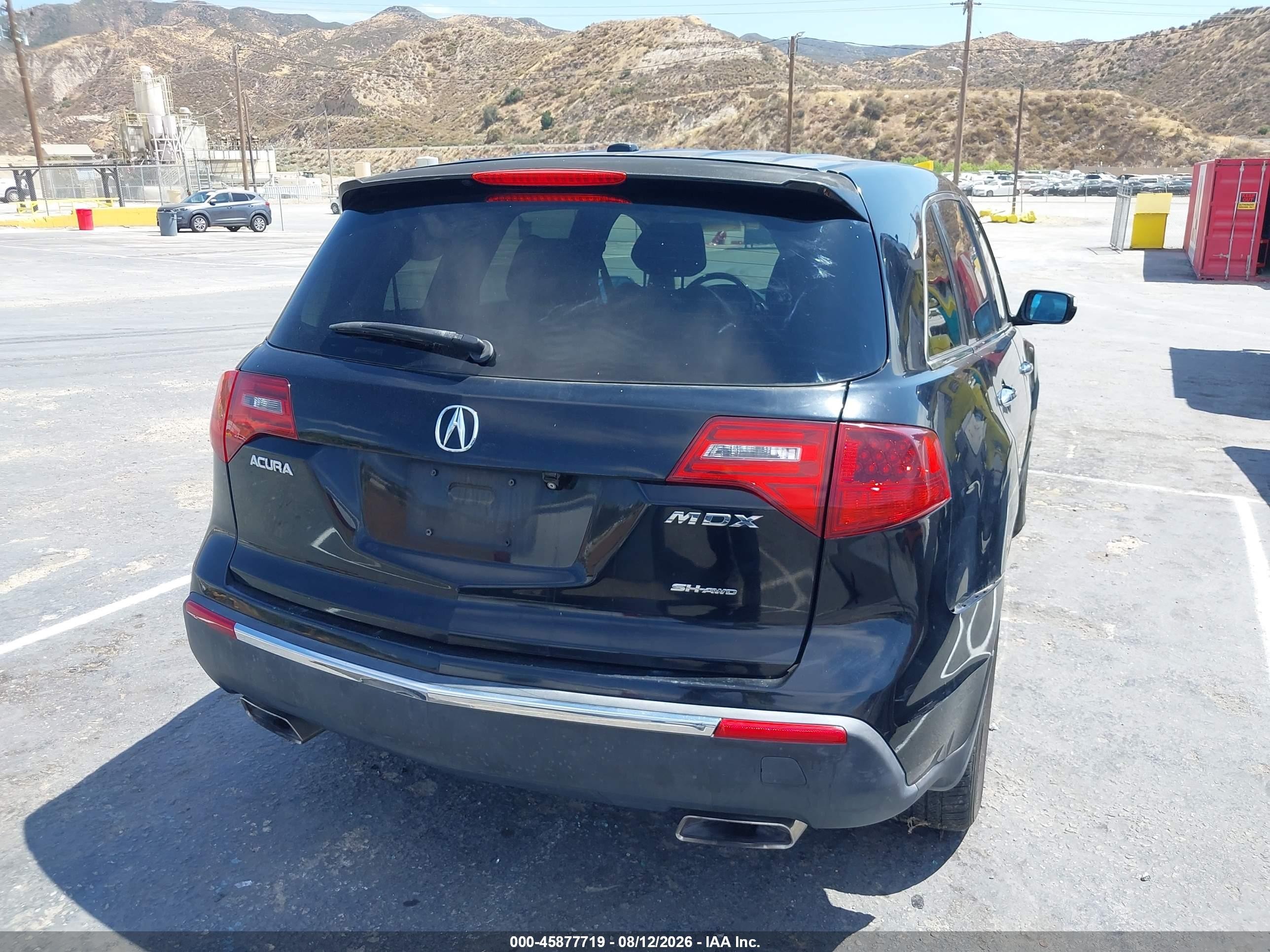 2012 Acura Mdx Technology Package Black vin: 2HNYD2H47CH541552