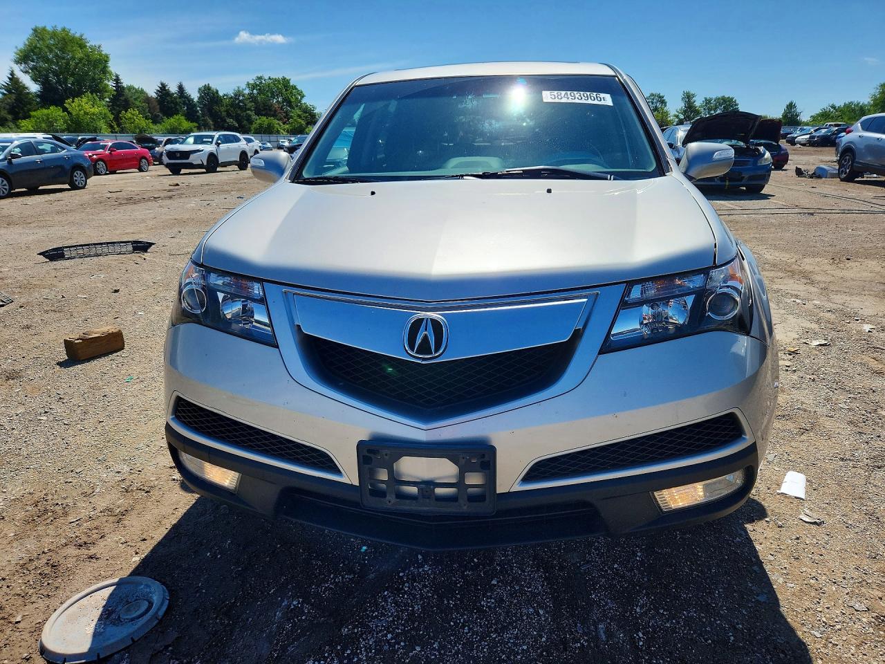 2012 Acura Mdx Technology Silver vin: 2HNYD2H47CH543009