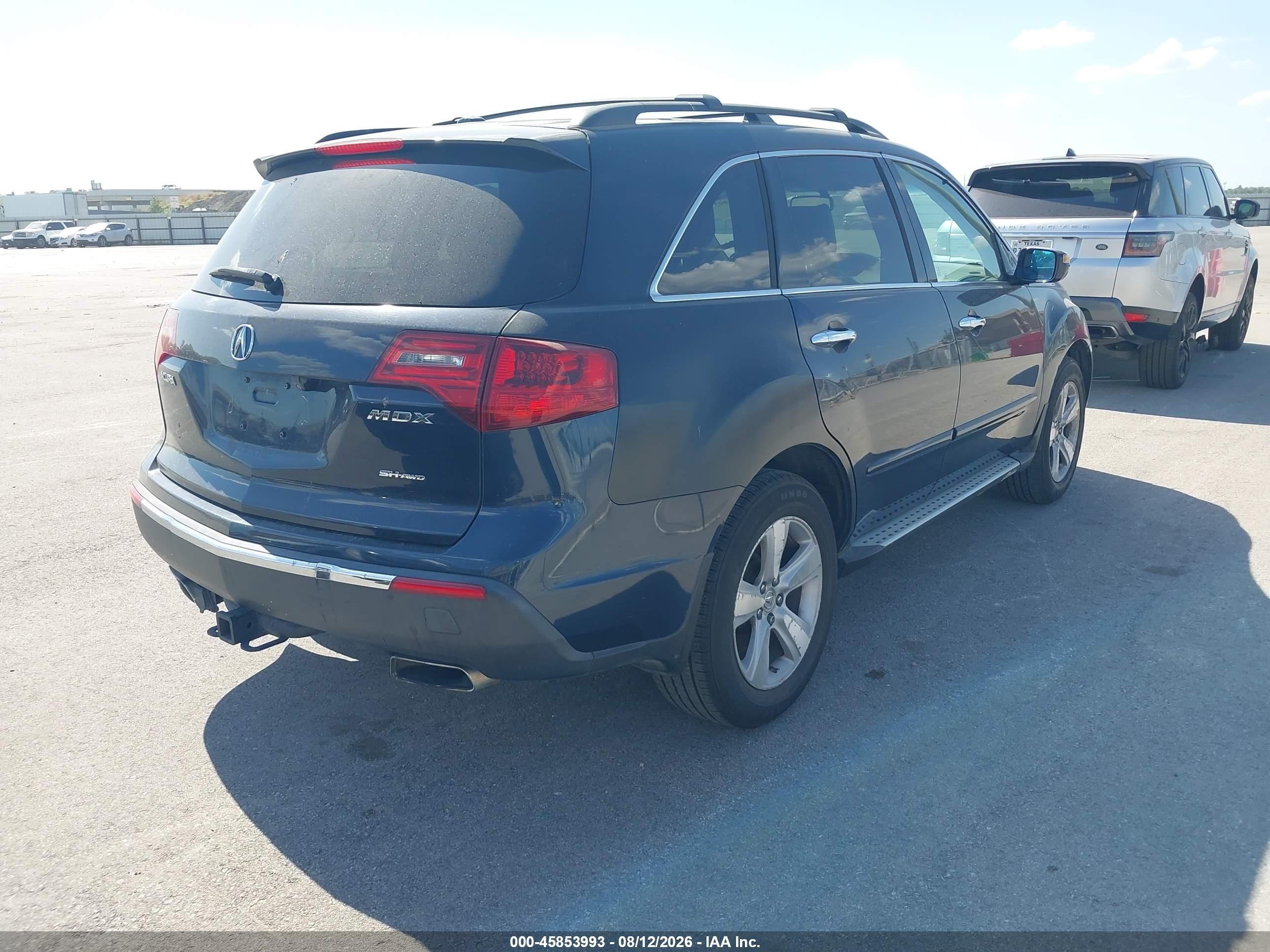2010 Acura Mdx Technology Package Blue vin: 2HNYD2H48AH506905