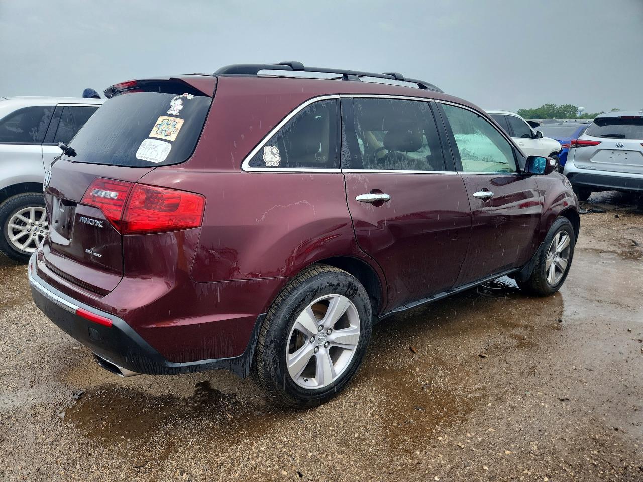 2013 Acura Mdx Technology Burgundy vin: 2HNYD2H48DH508626