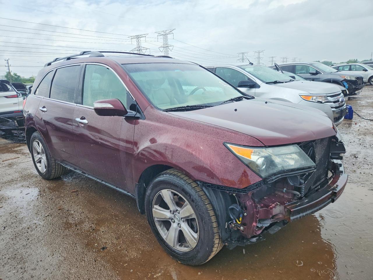 2013 Acura Mdx Technology Burgundy vin: 2HNYD2H48DH508626