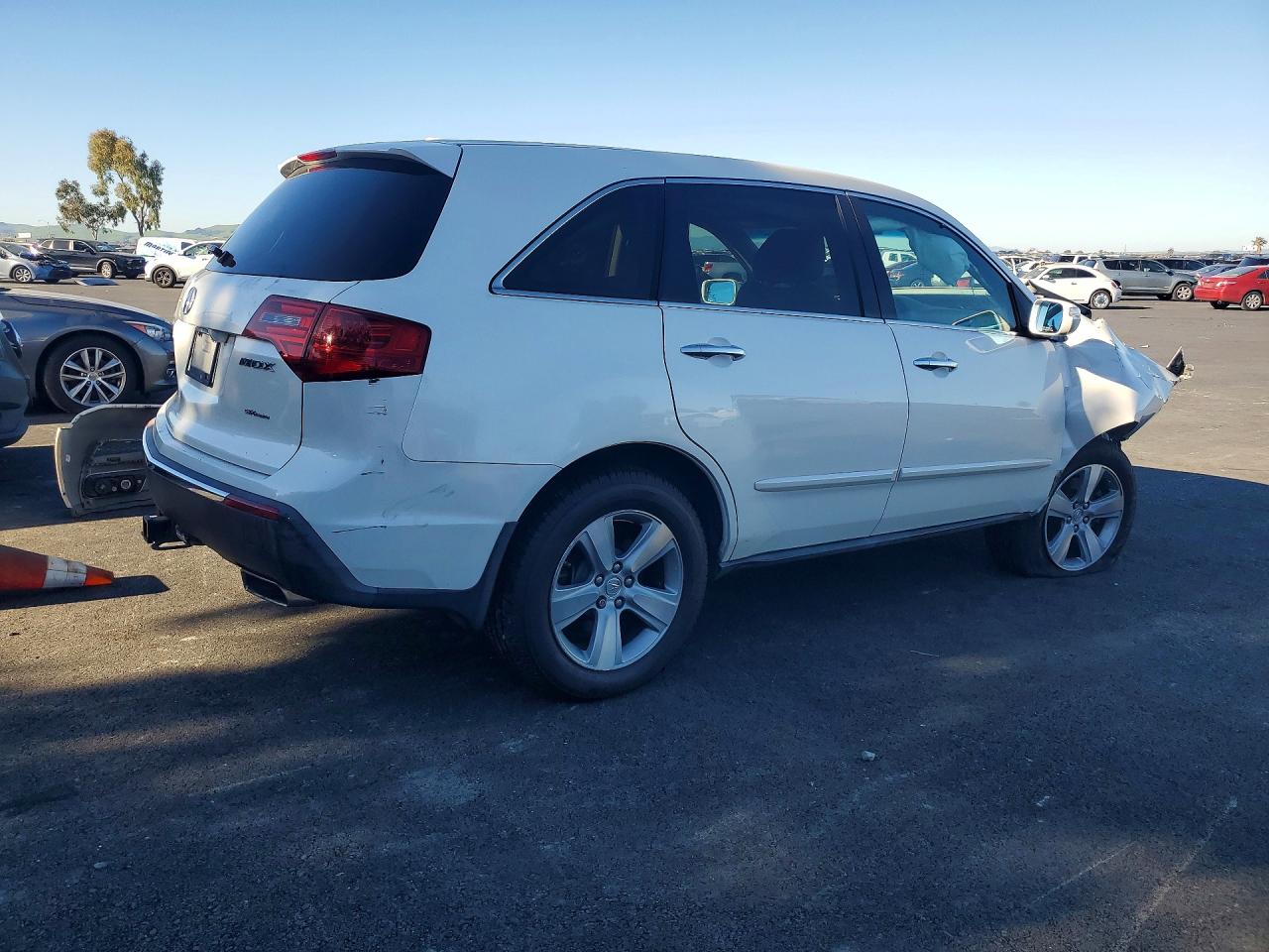 2010 Acura Mdx Technology White vin: 2HNYD2H49AH525866