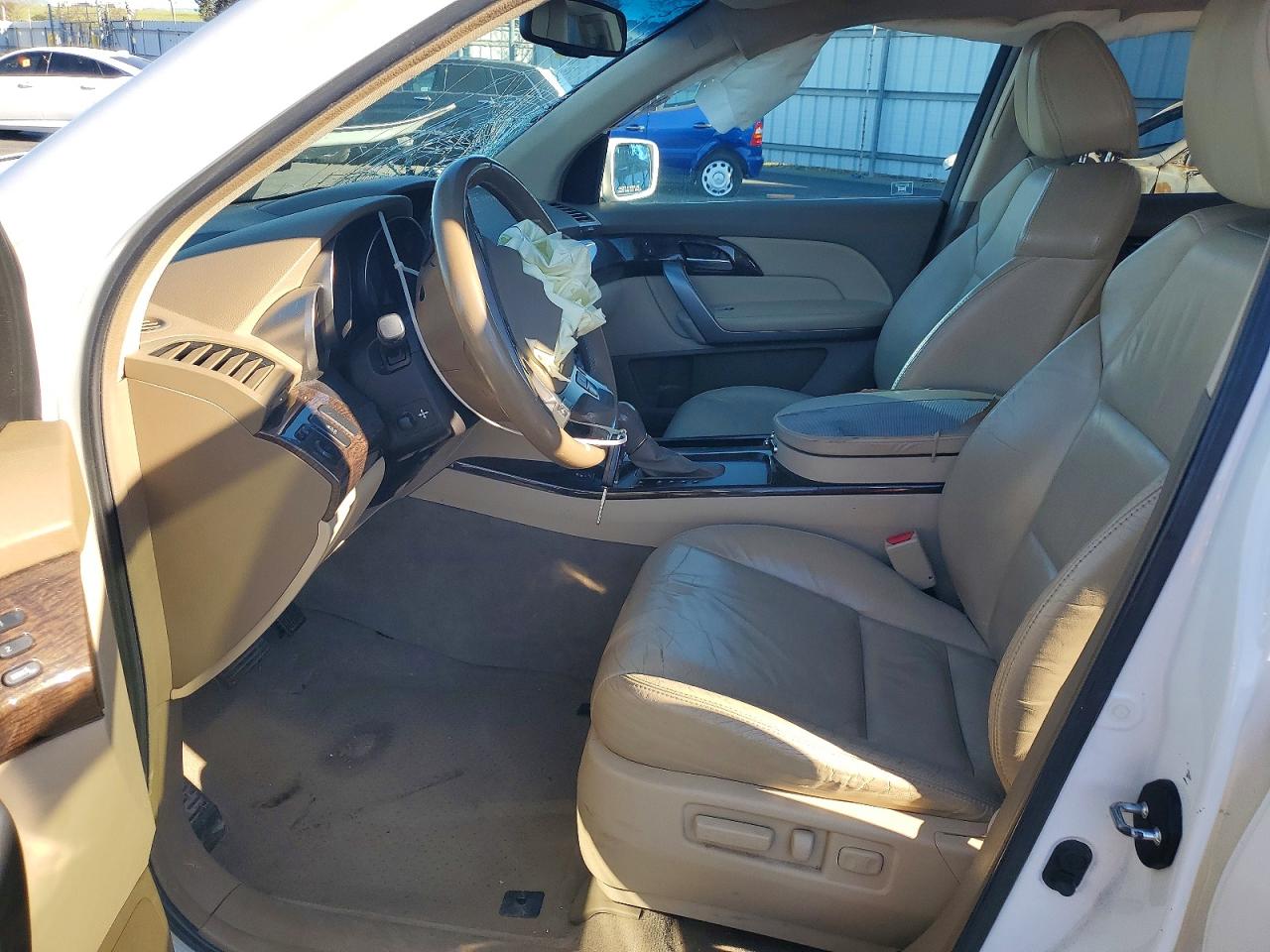 2010 Acura Mdx Technology White vin: 2HNYD2H49AH525866
