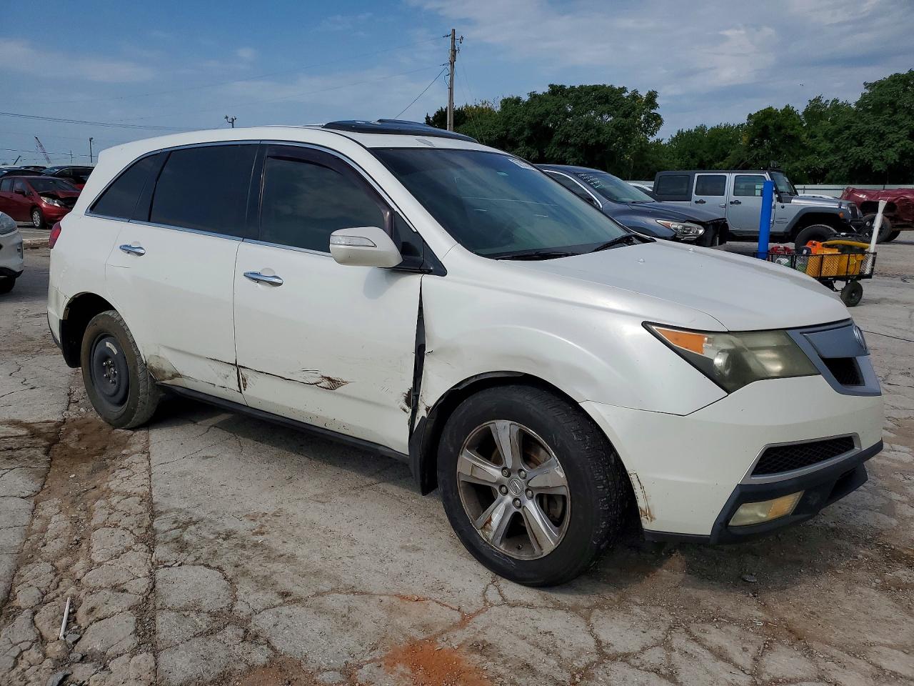 2010 Acura Mdx Technology White vin: 2HNYD2H4XAH512186