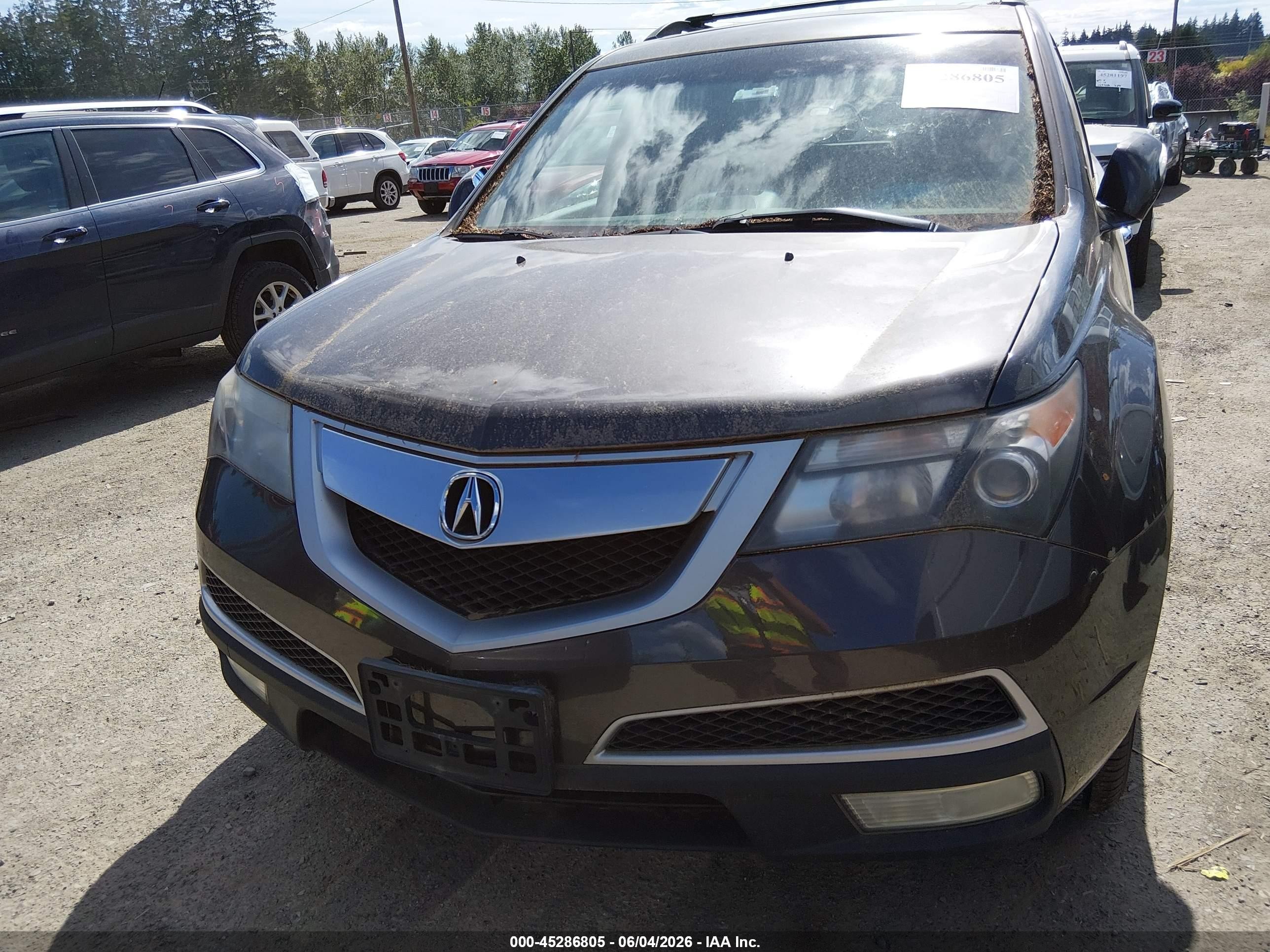 2010 Acura Mdx Technology Package Gray vin: 2HNYD2H4XAH523852