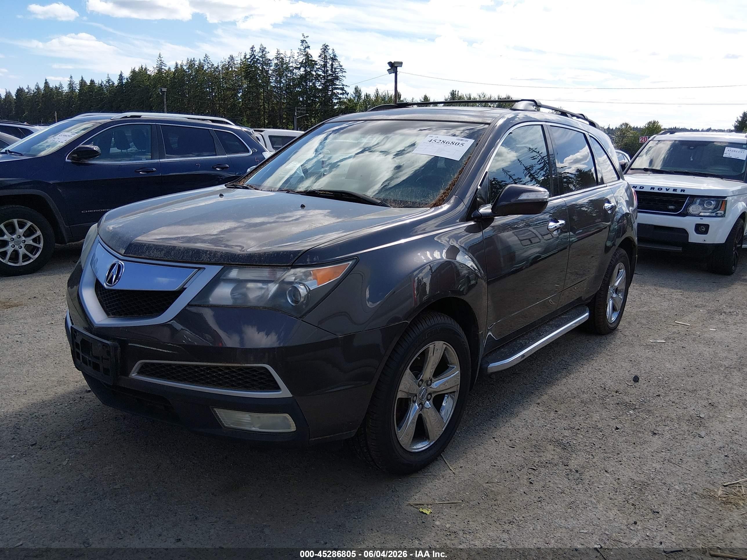 2010 Acura Mdx Technology Package Gray vin: 2HNYD2H4XAH523852