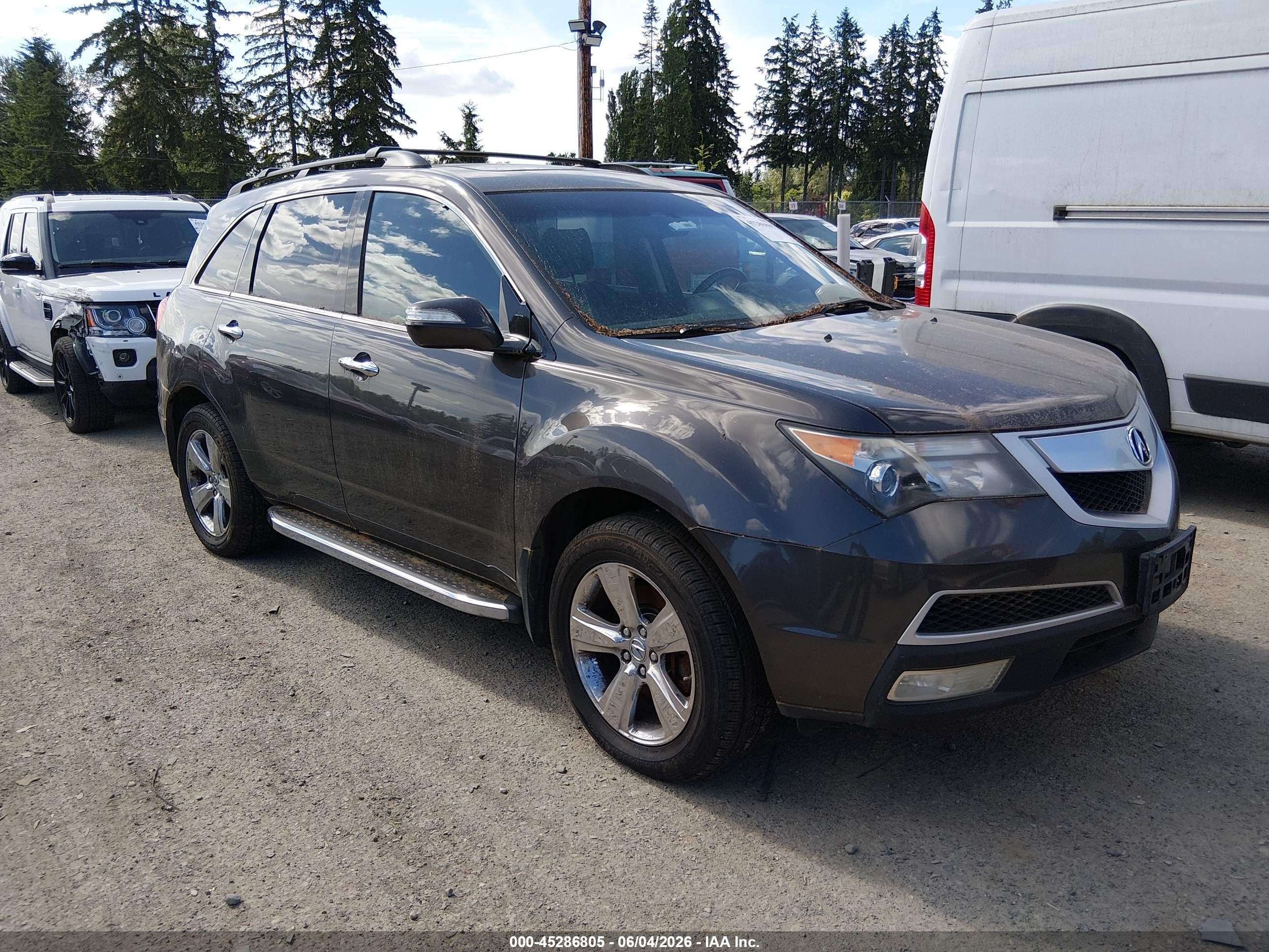 2010 Acura Mdx Technology Package Gray vin: 2HNYD2H4XAH523852