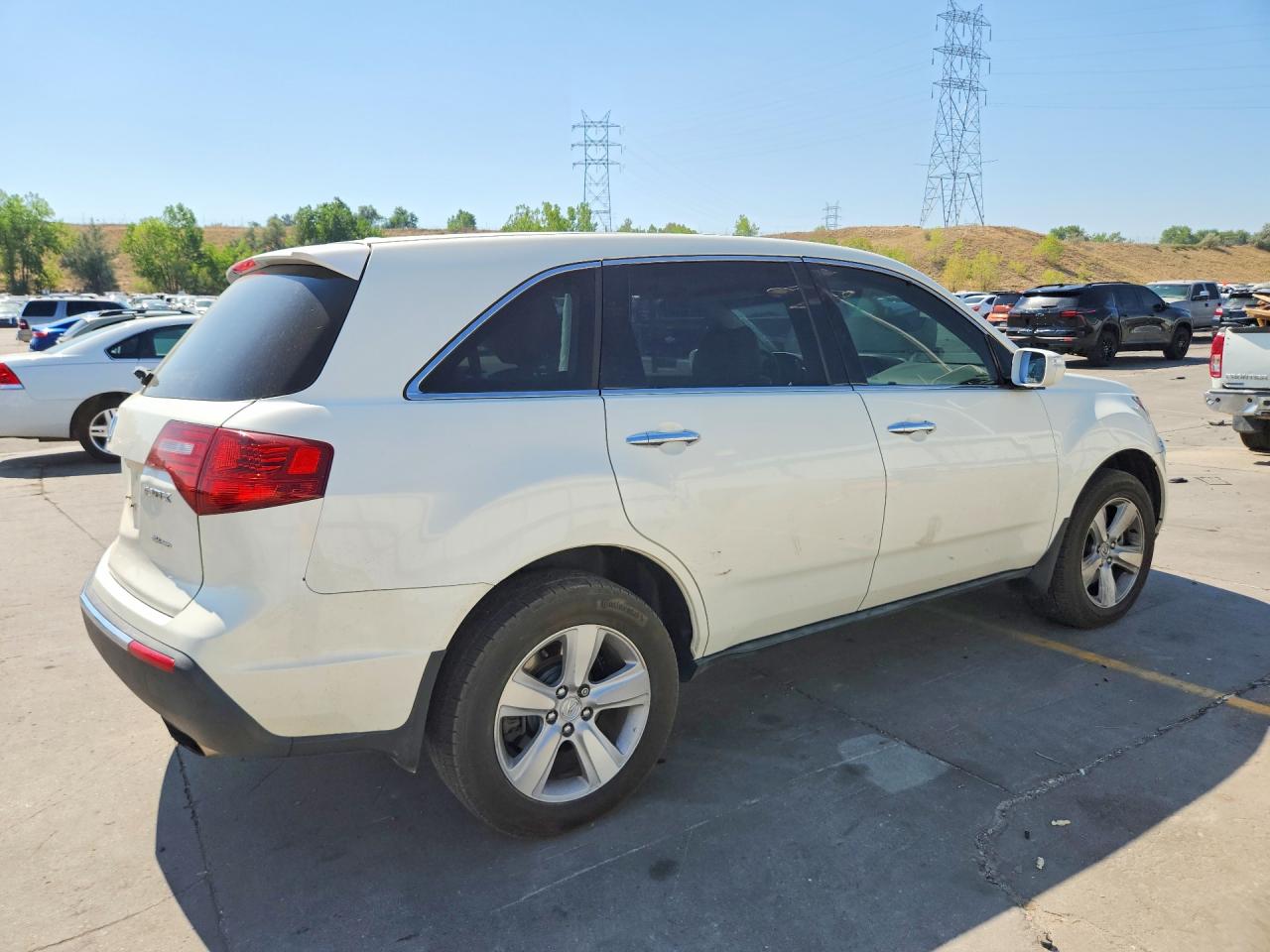 2011 Acura Mdx Technology White vin: 2HNYD2H4XBH500847