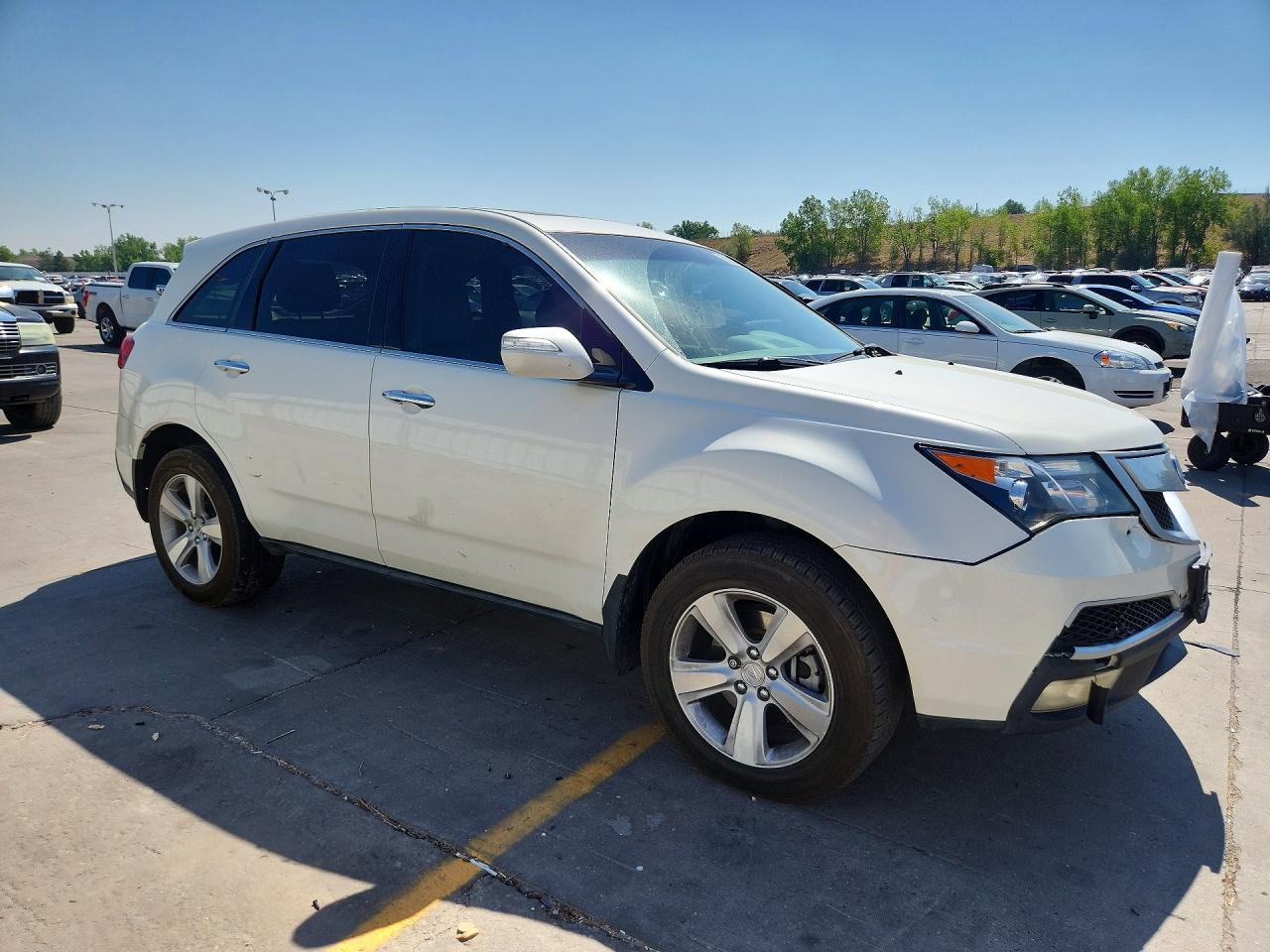 2011 Acura Mdx Technology White vin: 2HNYD2H4XBH500847