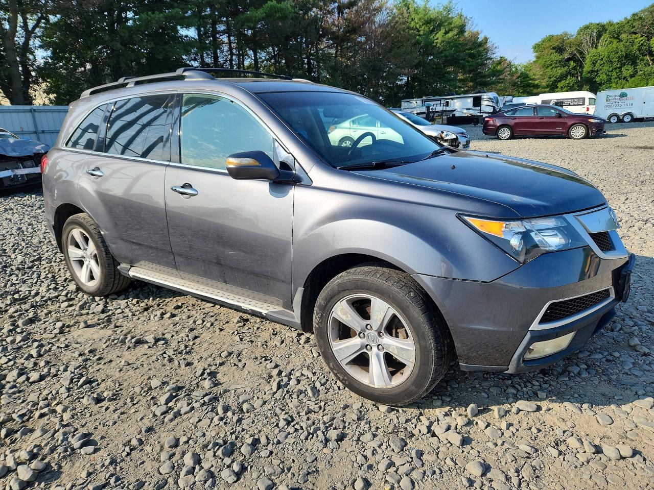 2011 Acura Mdx Technology Gray vin: 2HNYD2H4XBH516451