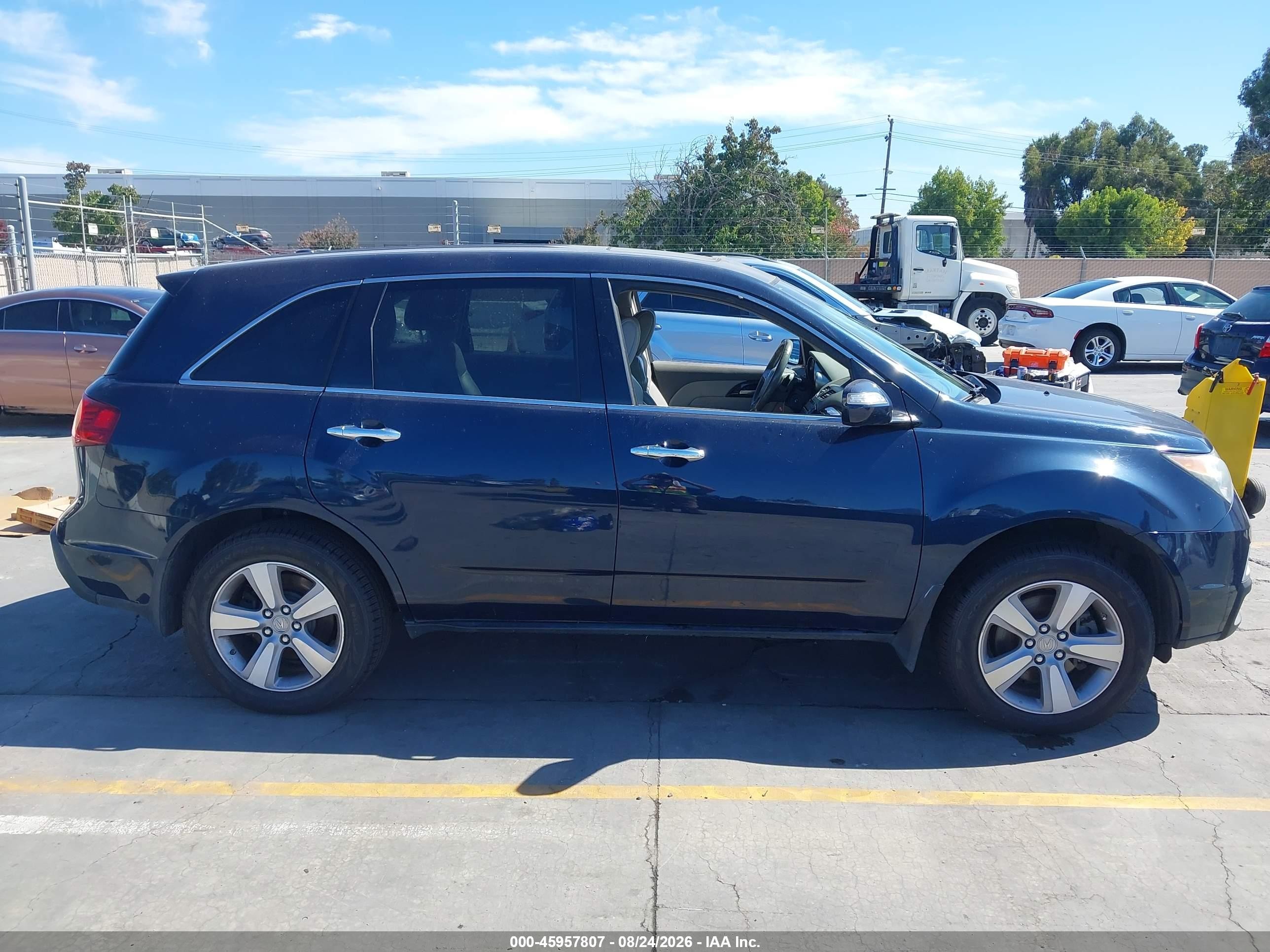 2012 Acura Mdx Technology Package Blue vin: 2HNYD2H4XCH519691