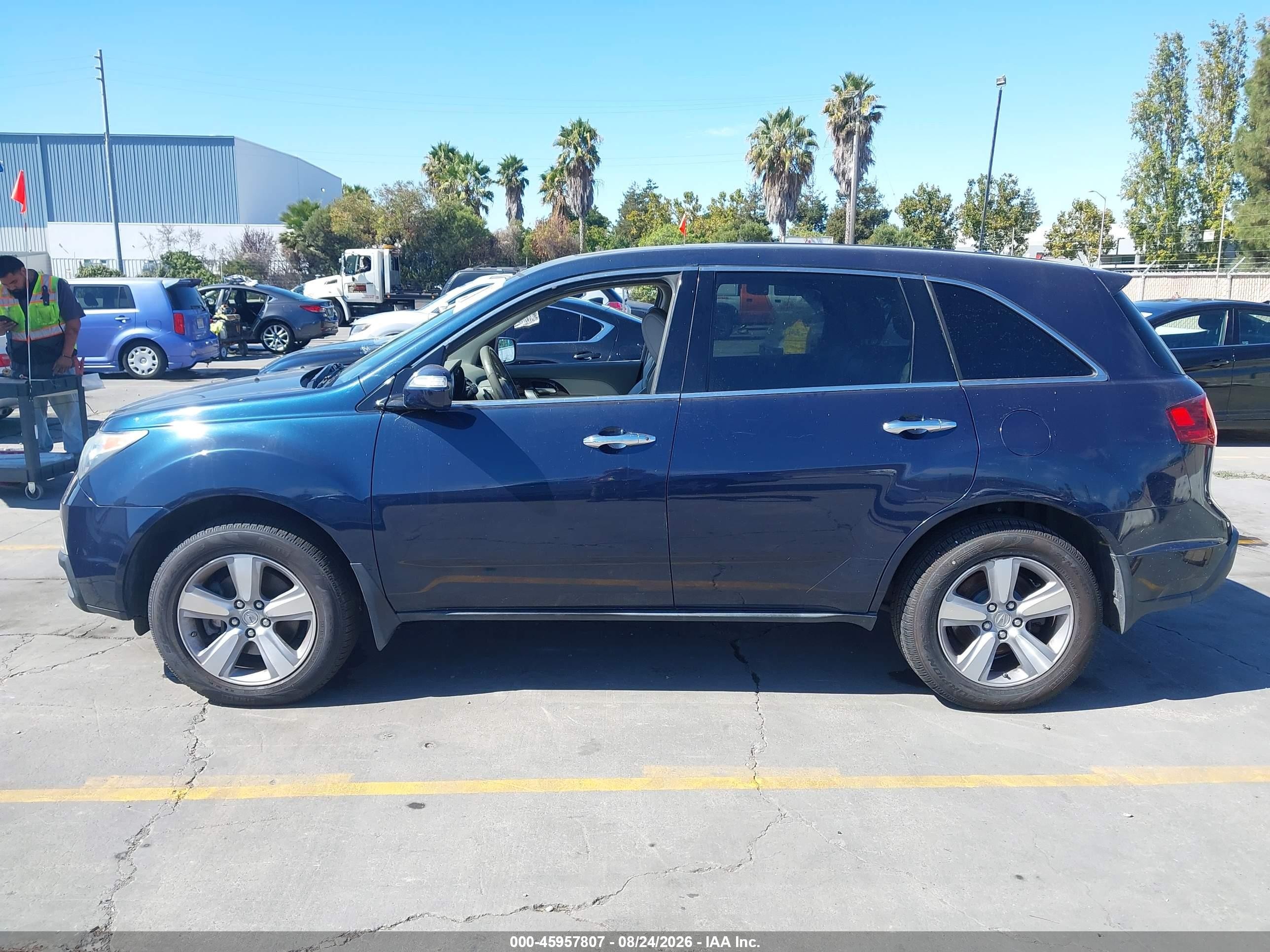 2012 Acura Mdx Technology Package Blue vin: 2HNYD2H4XCH519691
