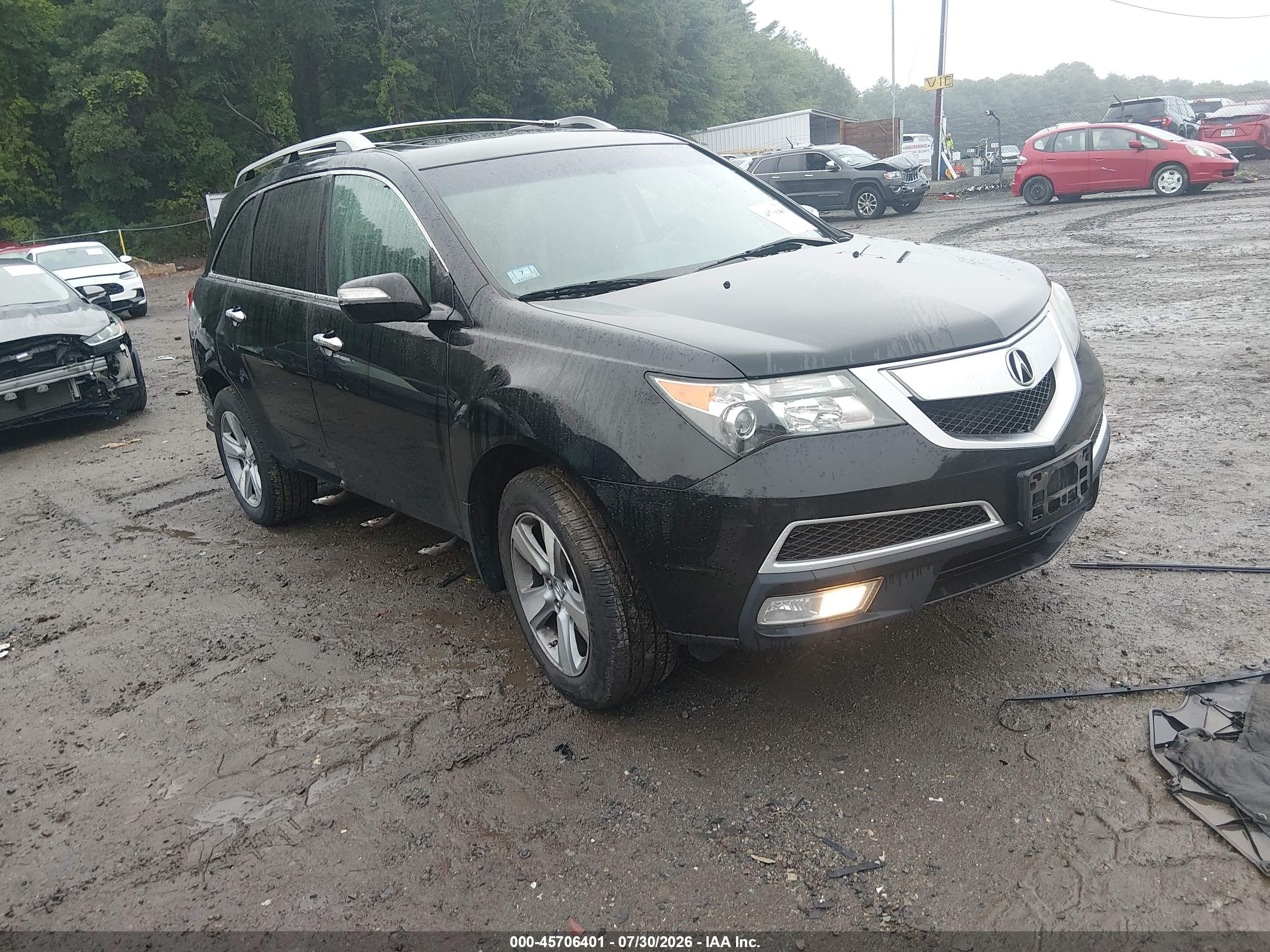 2013 Acura Mdx Technology Package Black vin: 2HNYD2H4XDH512192