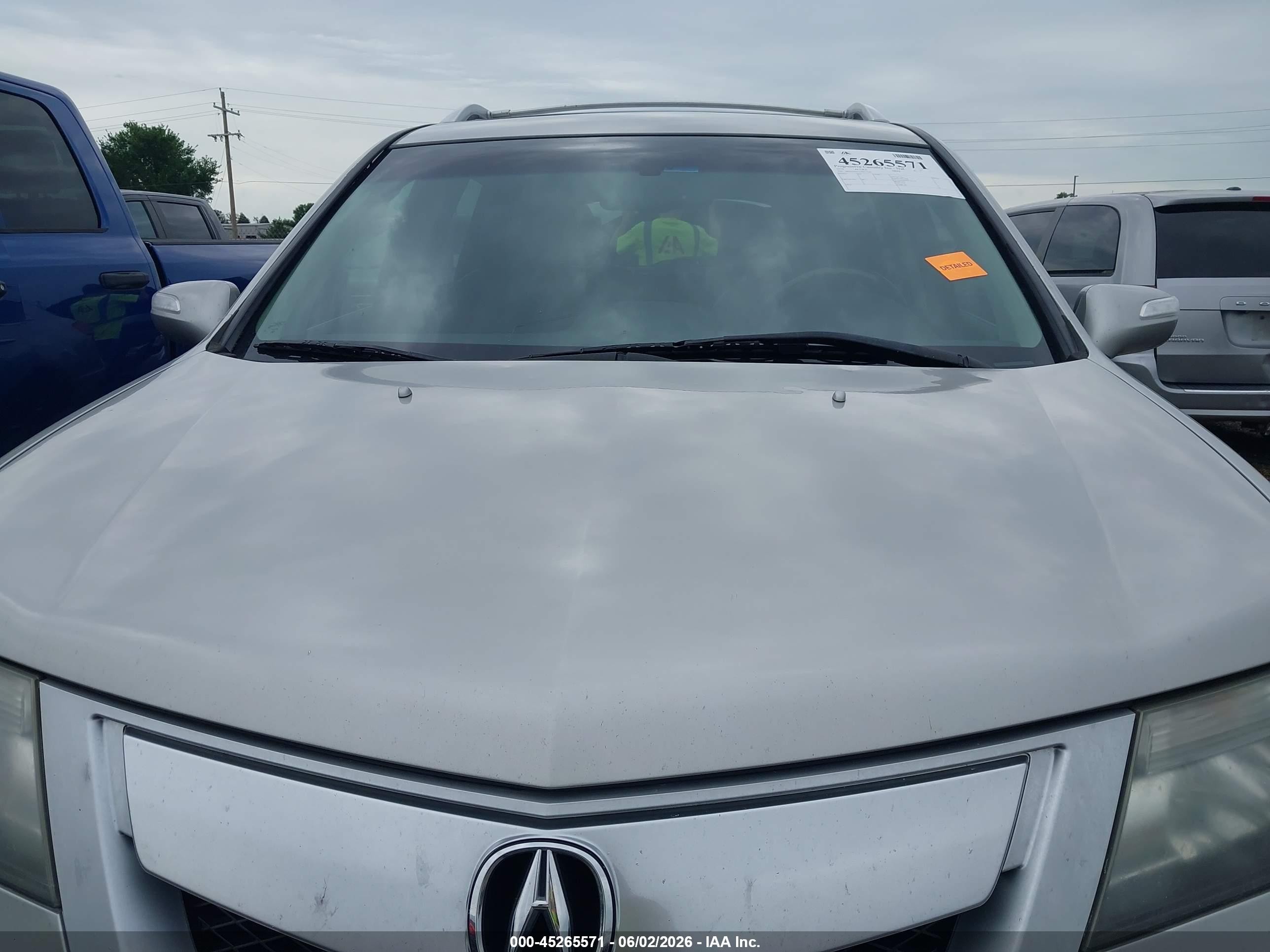 2010 Acura Mdx Advance Package Silver vin: 2HNYD2H52AH517293