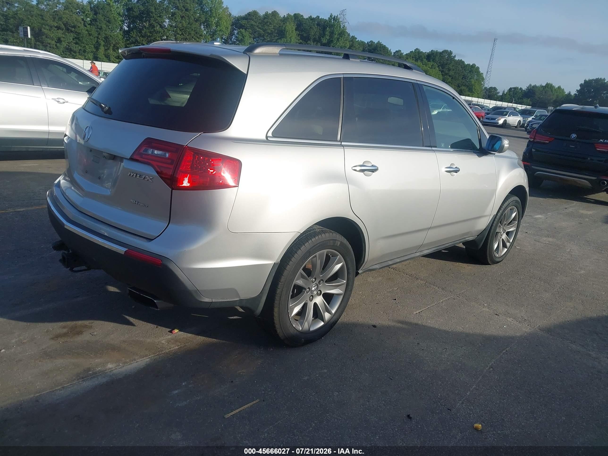 2010 Acura Mdx Advance Package Silver vin: 2HNYD2H52AH527726
