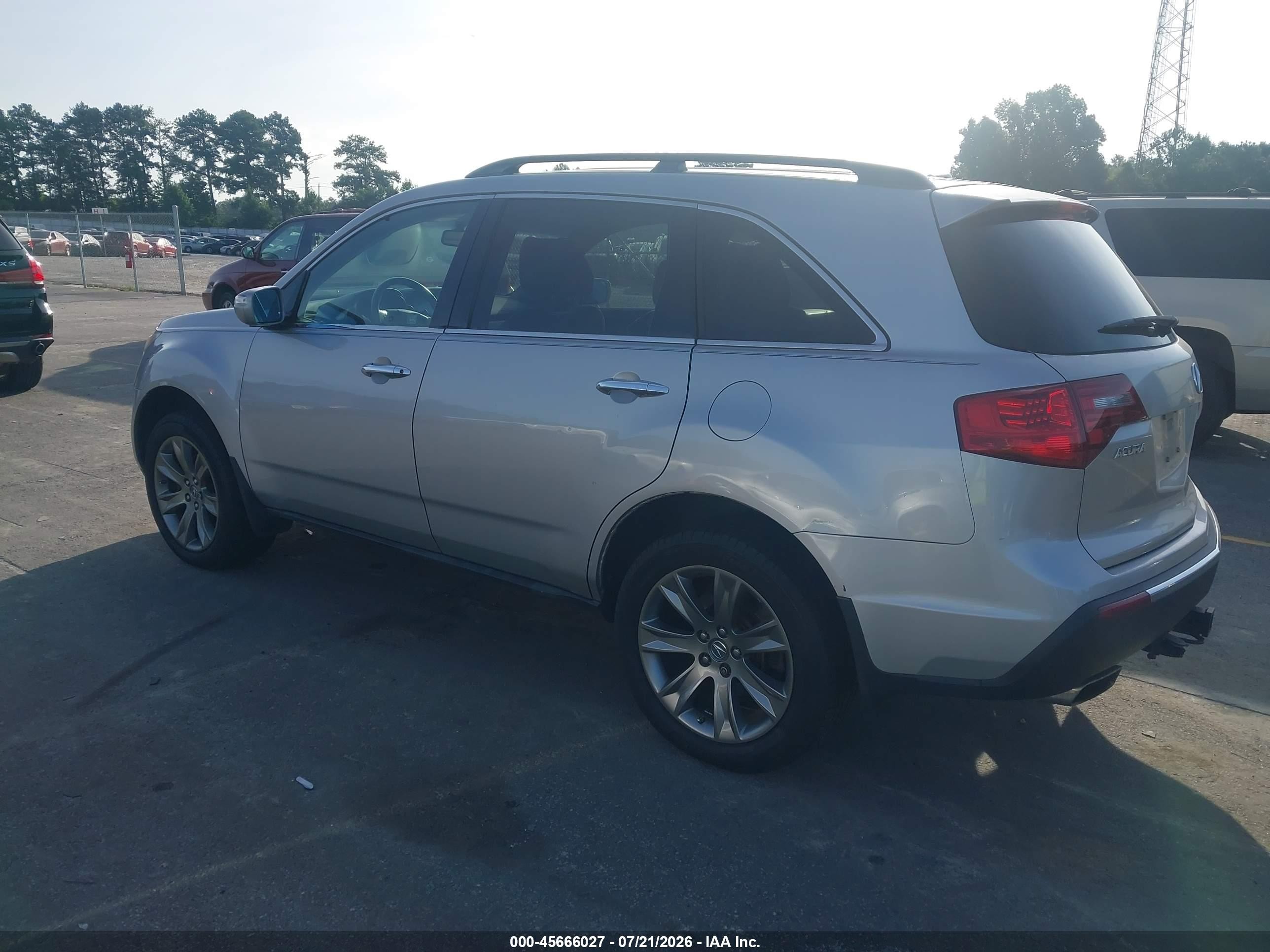 2010 Acura Mdx Advance Package Silver vin: 2HNYD2H52AH527726