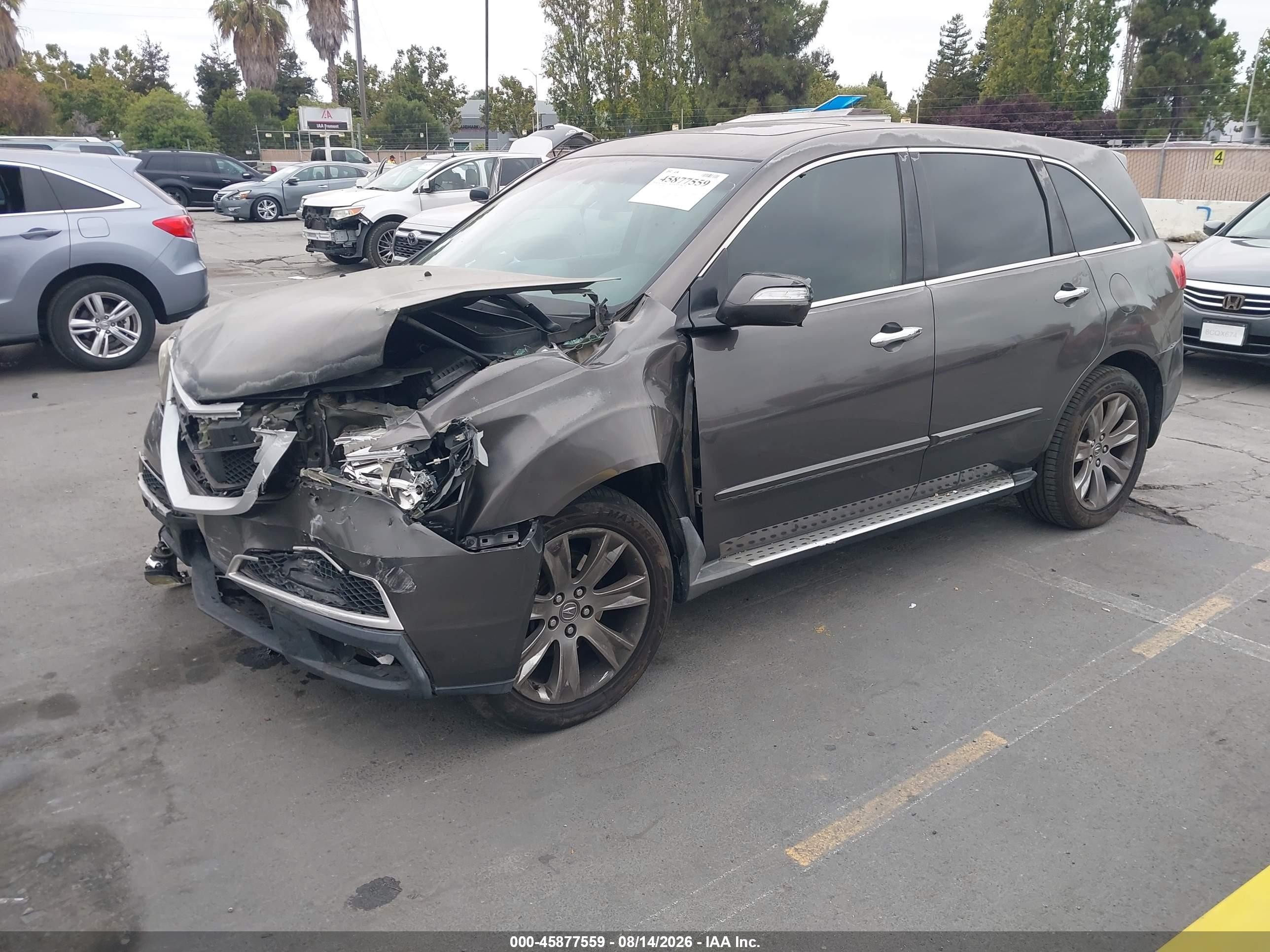 2011 Acura Mdx Advance Package Gray vin: 2HNYD2H52BH540381