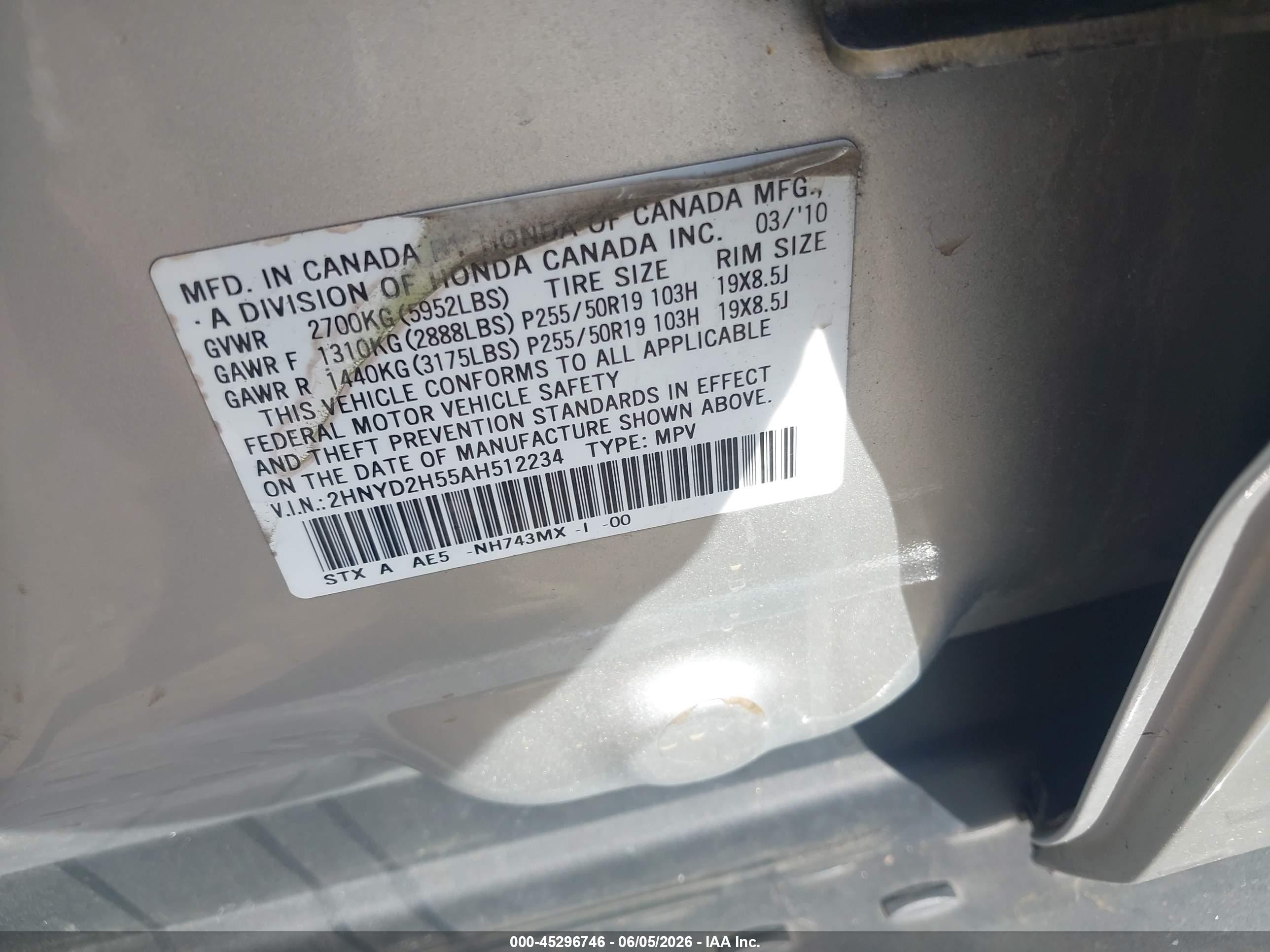 2010 Acura Mdx Advance Package Silver vin: 2HNYD2H55AH512234