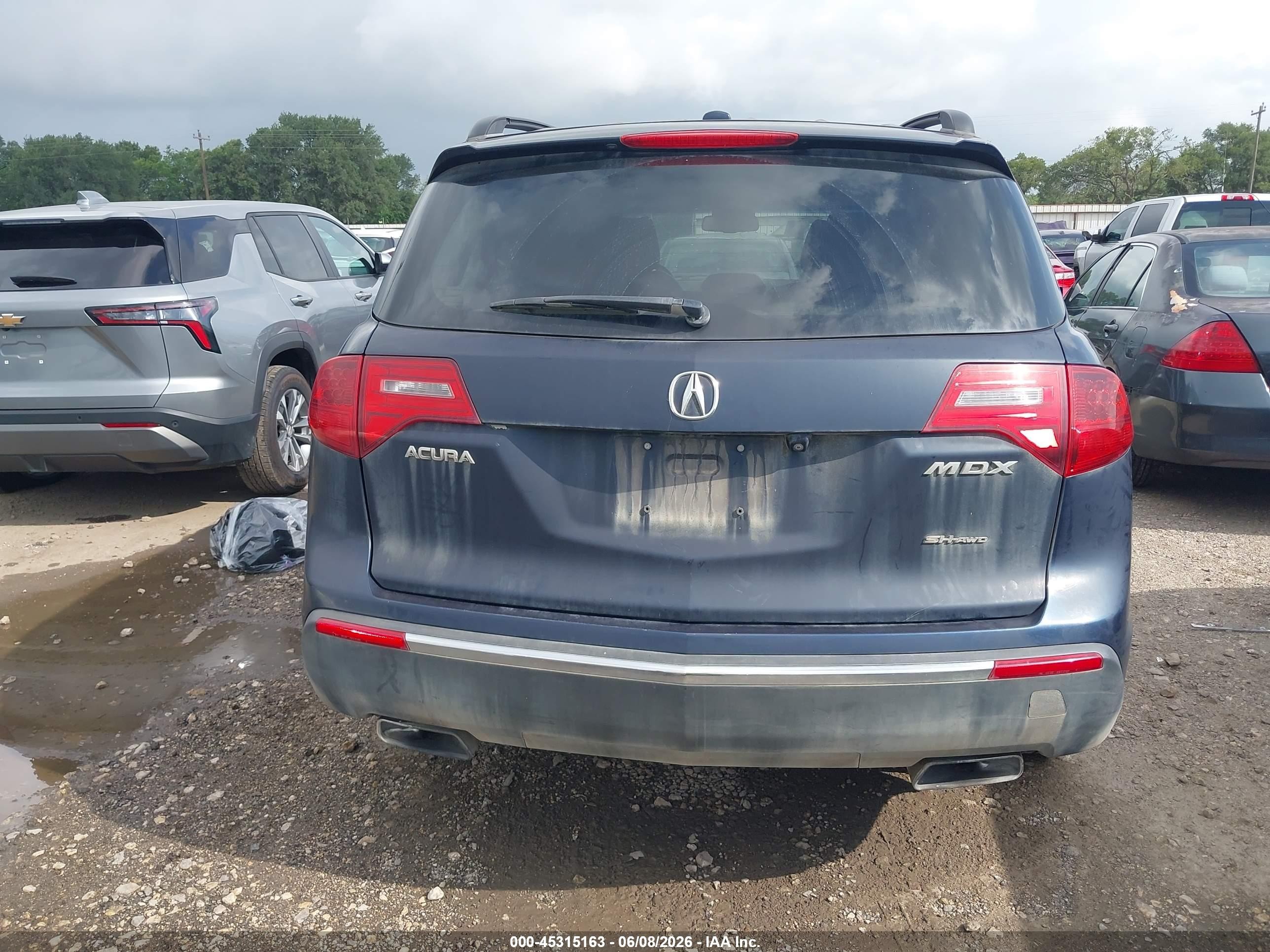2011 Acura Mdx Advance Package Blue vin: 2HNYD2H55BH529861