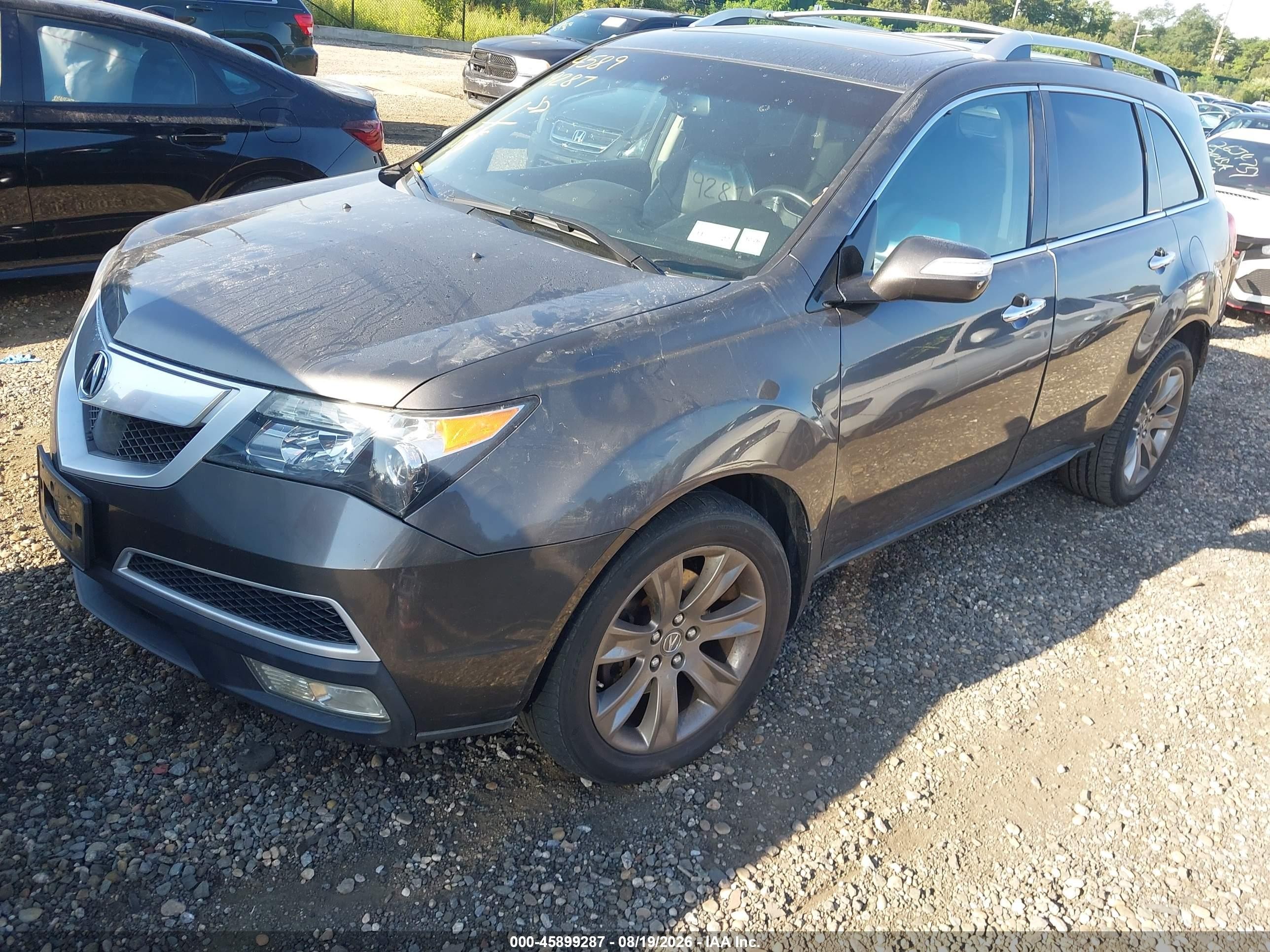 2010 Acura Mdx Advance Package Gray vin: 2HNYD2H56AH501128