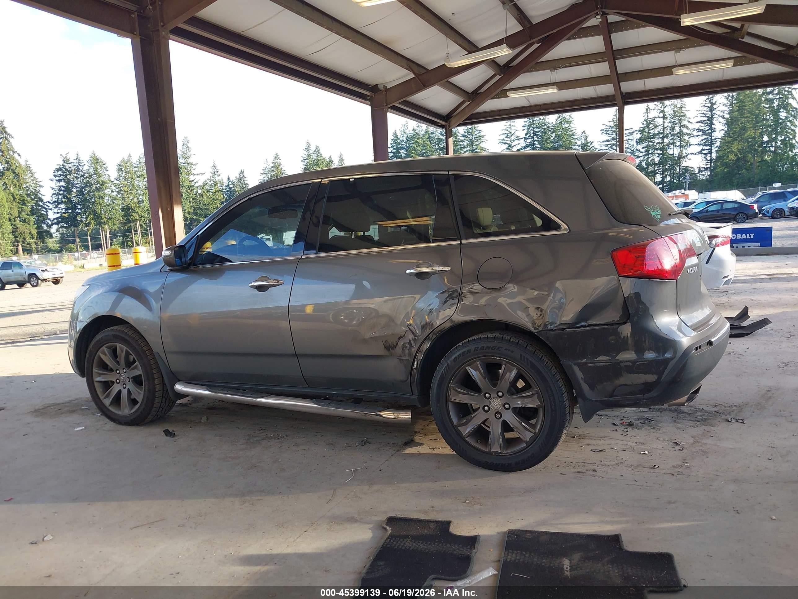 2010 Acura Mdx Advance Package Gray vin: 2HNYD2H57AH511411